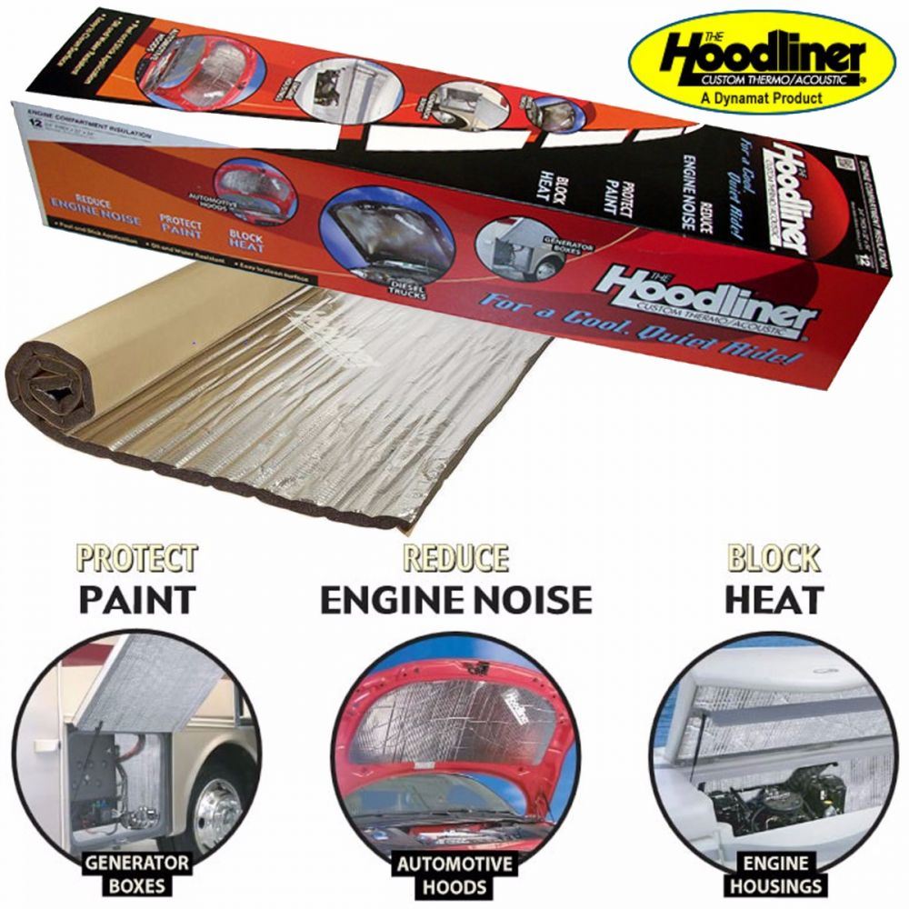 Dynamat DYN11905 - The Hoodliner 12sq.ft 32" x 54" Sheet Car Van Under Bonnet Liner