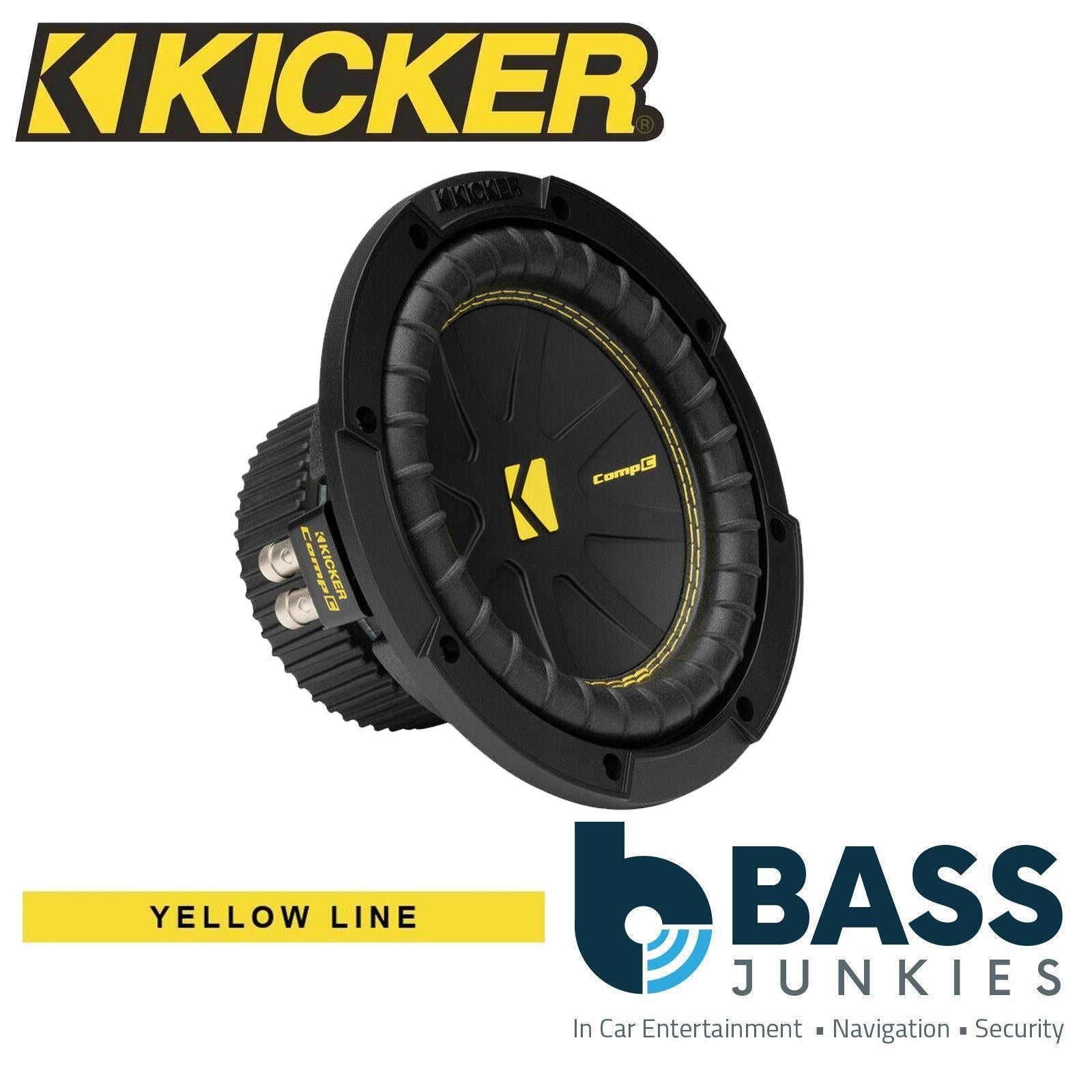 Kicker CWCS84 - CompC 8" 400 Watts 4 Ohm Single Voice Coil SVC Car Subwoofer