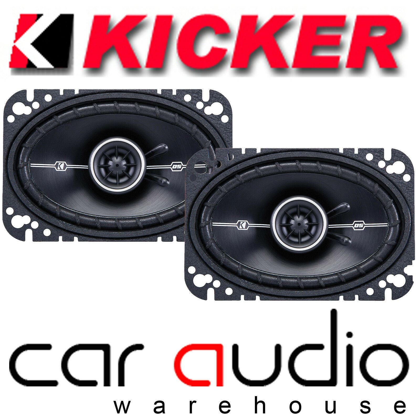 Kicker DSC464 4x6" inch 240 Watts a Pair 2 Way Car Coaxial Custom Door Speakers