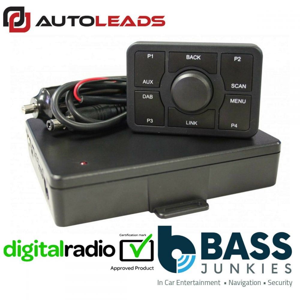 Autoleads ADI-100 - Universal Car Stereo DAB+ Add On DAB Radio Tuner Receiver & Aerial