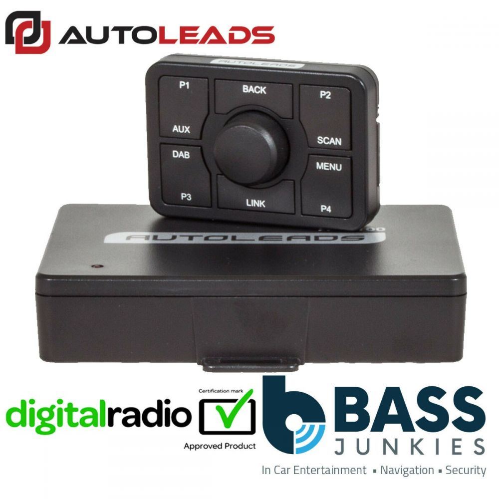 Autoleads ADI-100 - Universal Car Stereo DAB+ Add On DAB Radio Tuner Receiver & Aerial