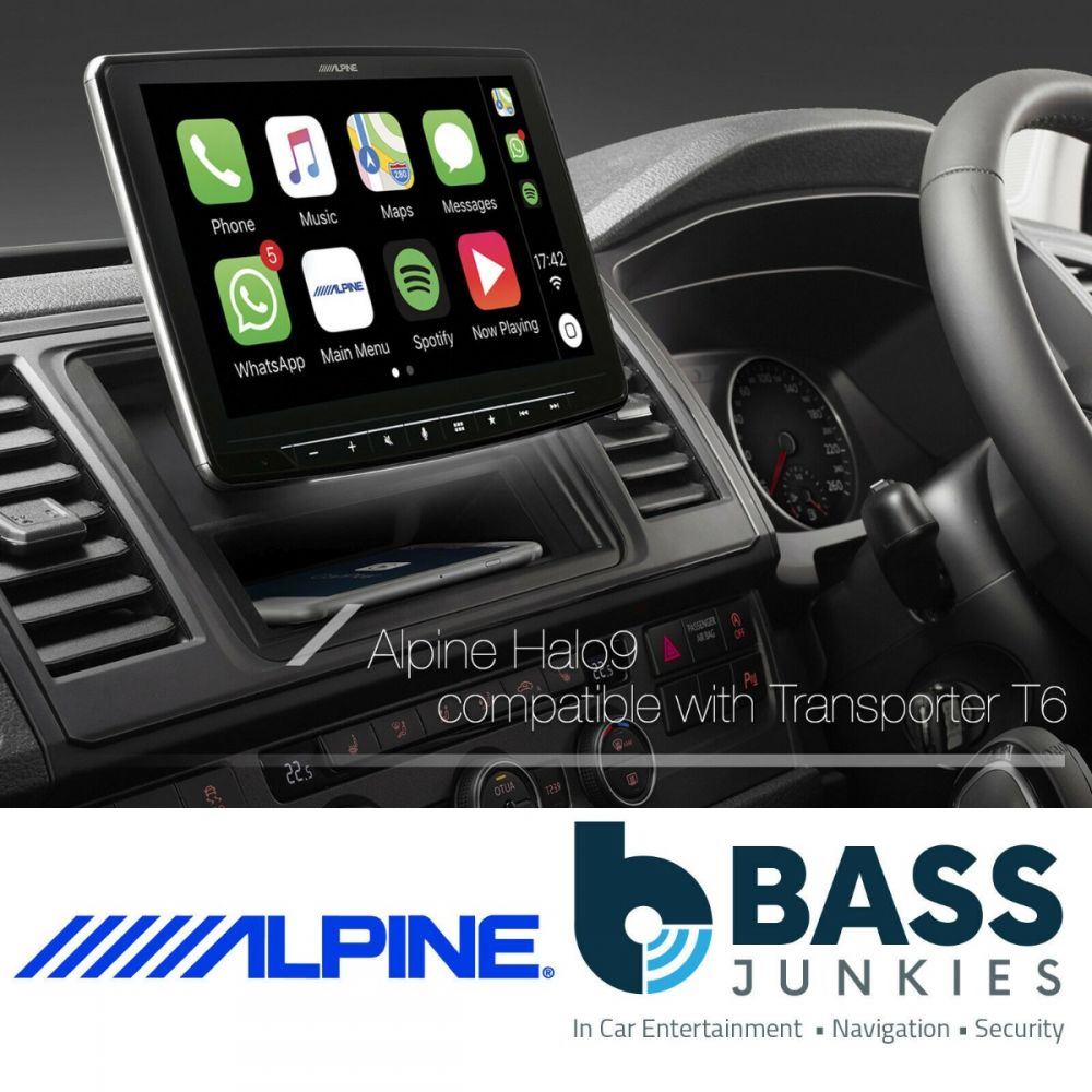 VW T6 2015 On Alpine 9” Touchscreen DAB Bluetooth CarPlay Android Car Stereo