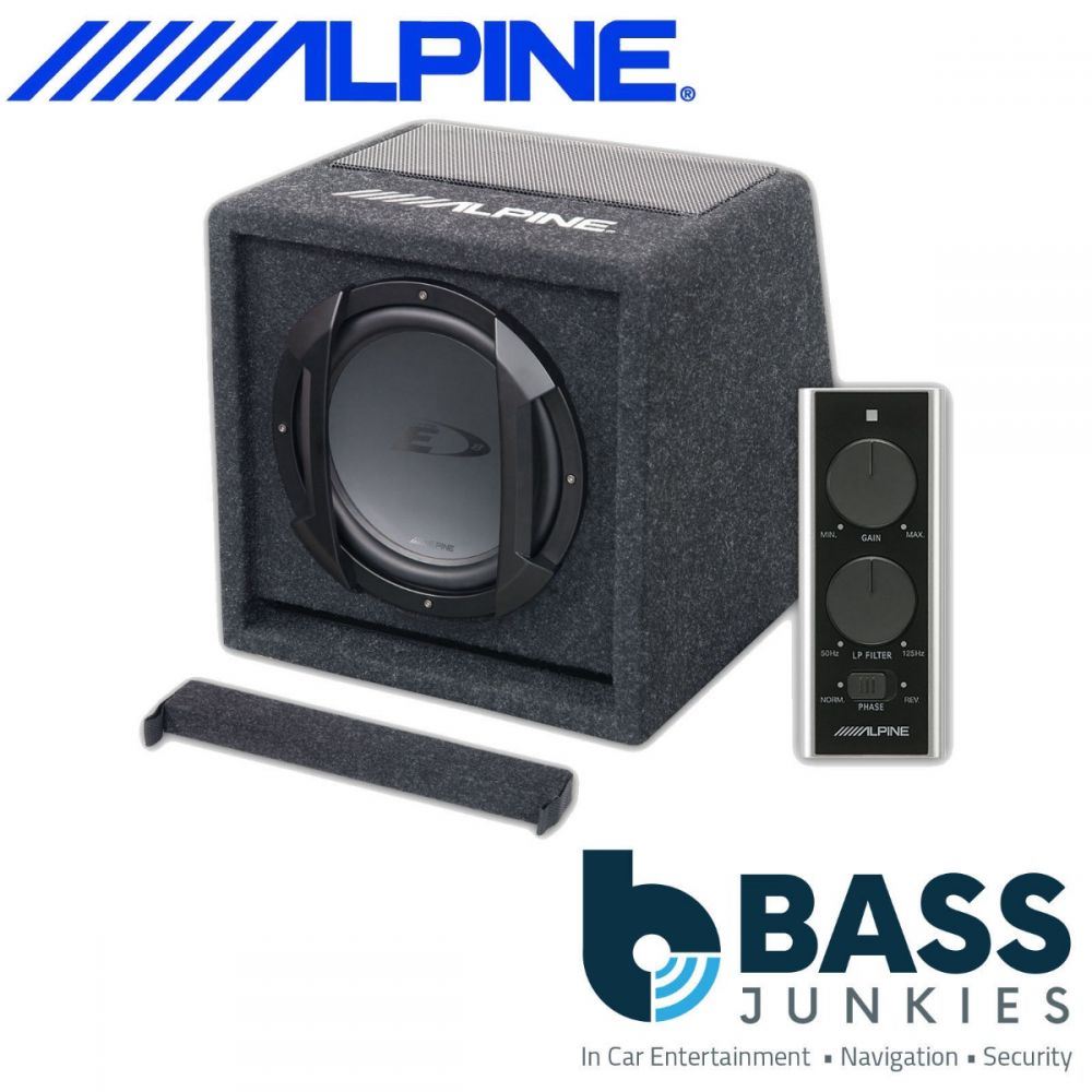 Alpine SWE-815 8" 300 Watts Active Car Sub Subwoofer in Custom Enclosure