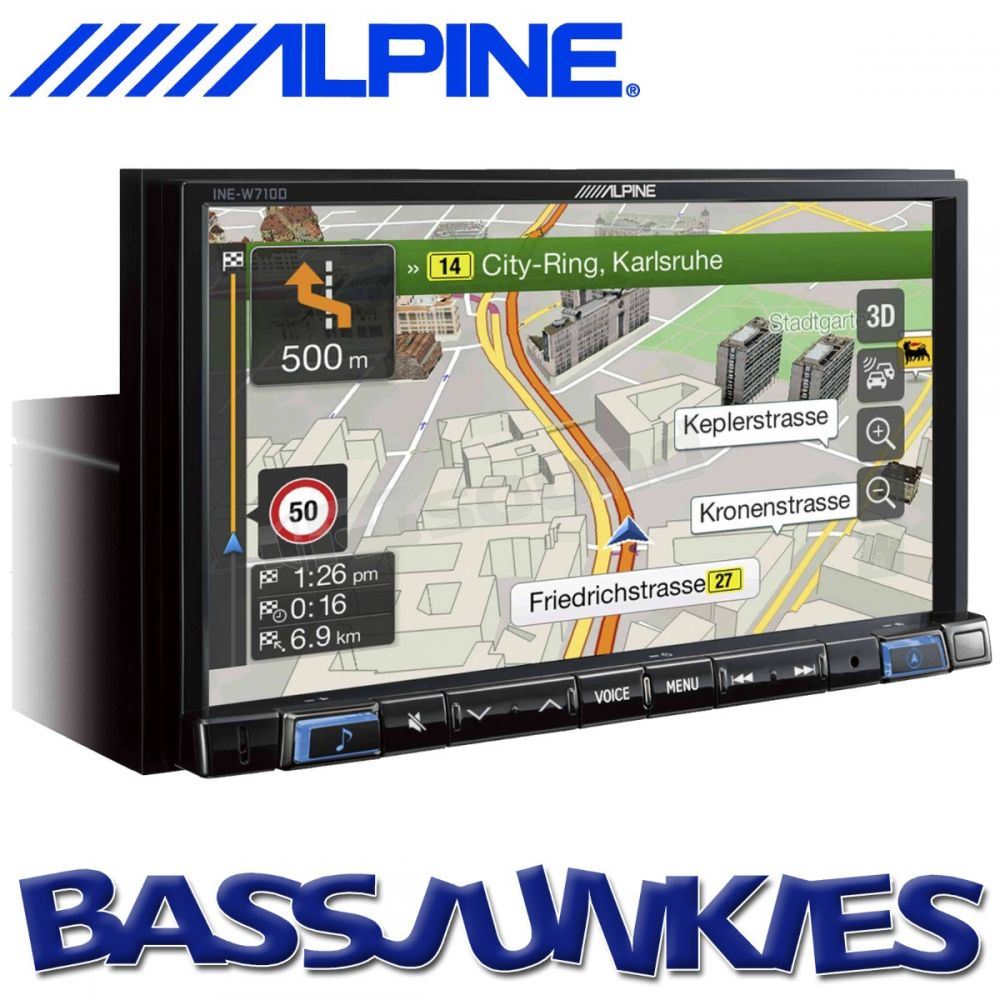 Alpine INE-W710D - 7" Bluetooth USB Aux HDMI DAB Sat Nav Apple Carplay Android Auto Mechless Car Stereo Radio & Alpine Reverse Camera