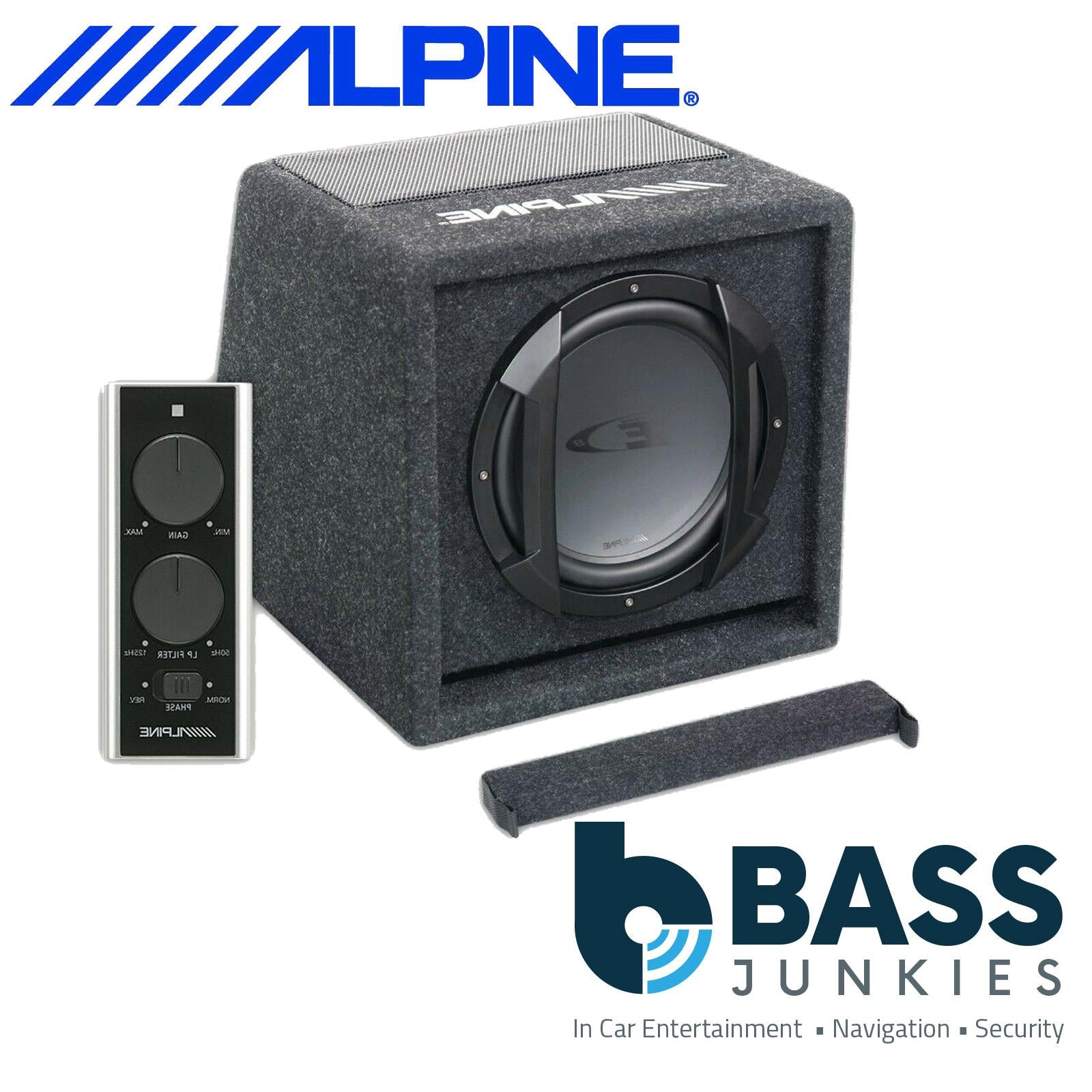 Alpine SWE-815 8" 300 Watts Active Car Sub Subwoofer in Custom Enclosure