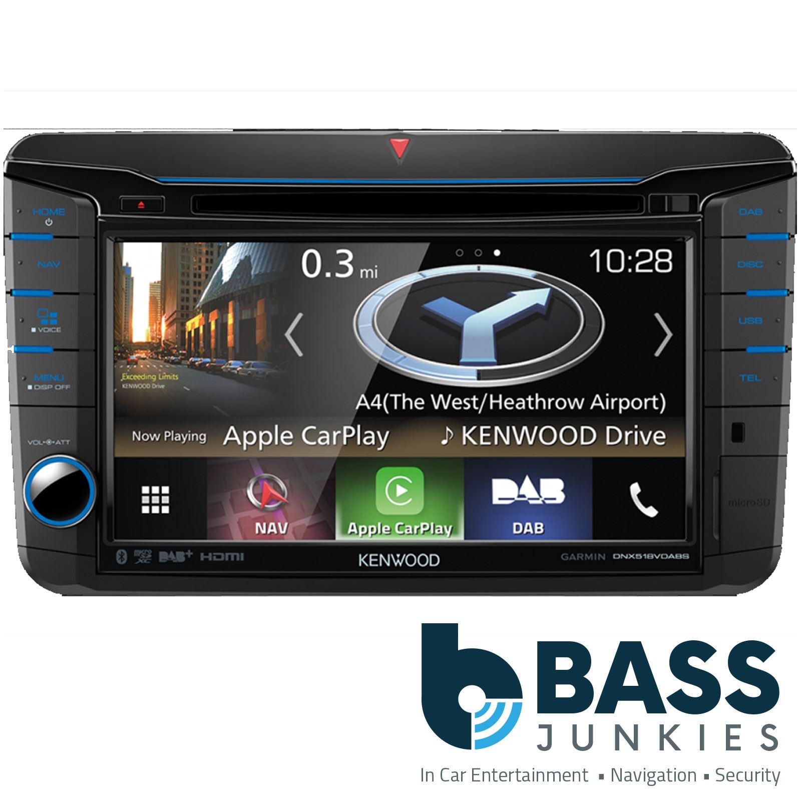 Kenwood Dnx518vdabs VW T5 SAT NAV Bluetooth DAB Apple CarPlay Android Auto