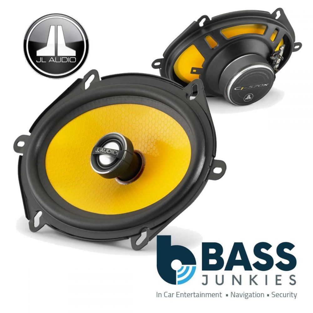 JL Audio C1-570X 6x8" 5x7" 450 Watts a Pair 2 Way Yellow Cone Car Door Speakers