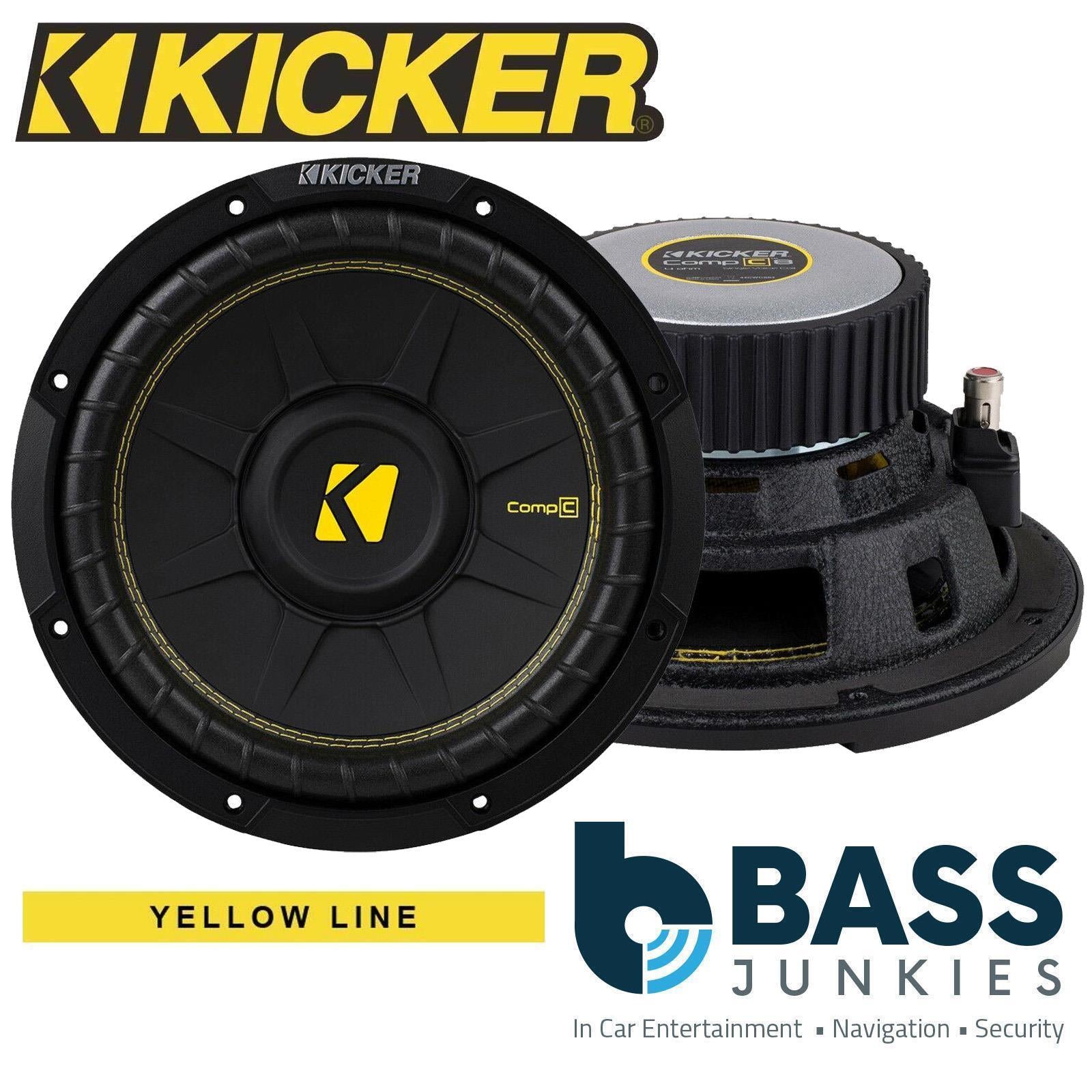 Kicker CWCD124 - CompC 12" 30cm 600 Watts 4 Ohm Dual Voice Coil DVC Car Subwoofer