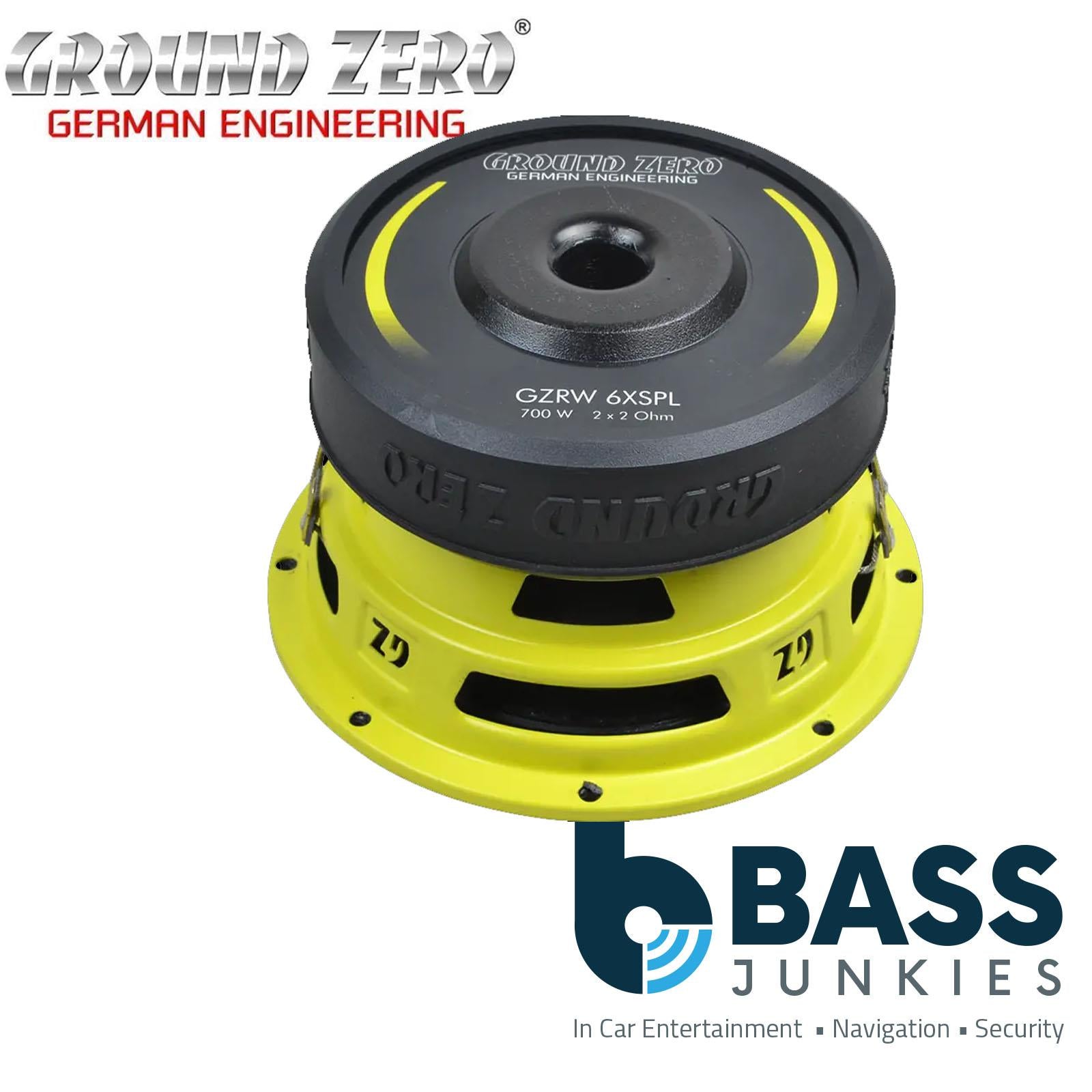 Ground Zero GZRW 6XSPL - 16.5 cm / 6.5" 2 x 2 Ohm 700 Watts SPL Car Subwoofer