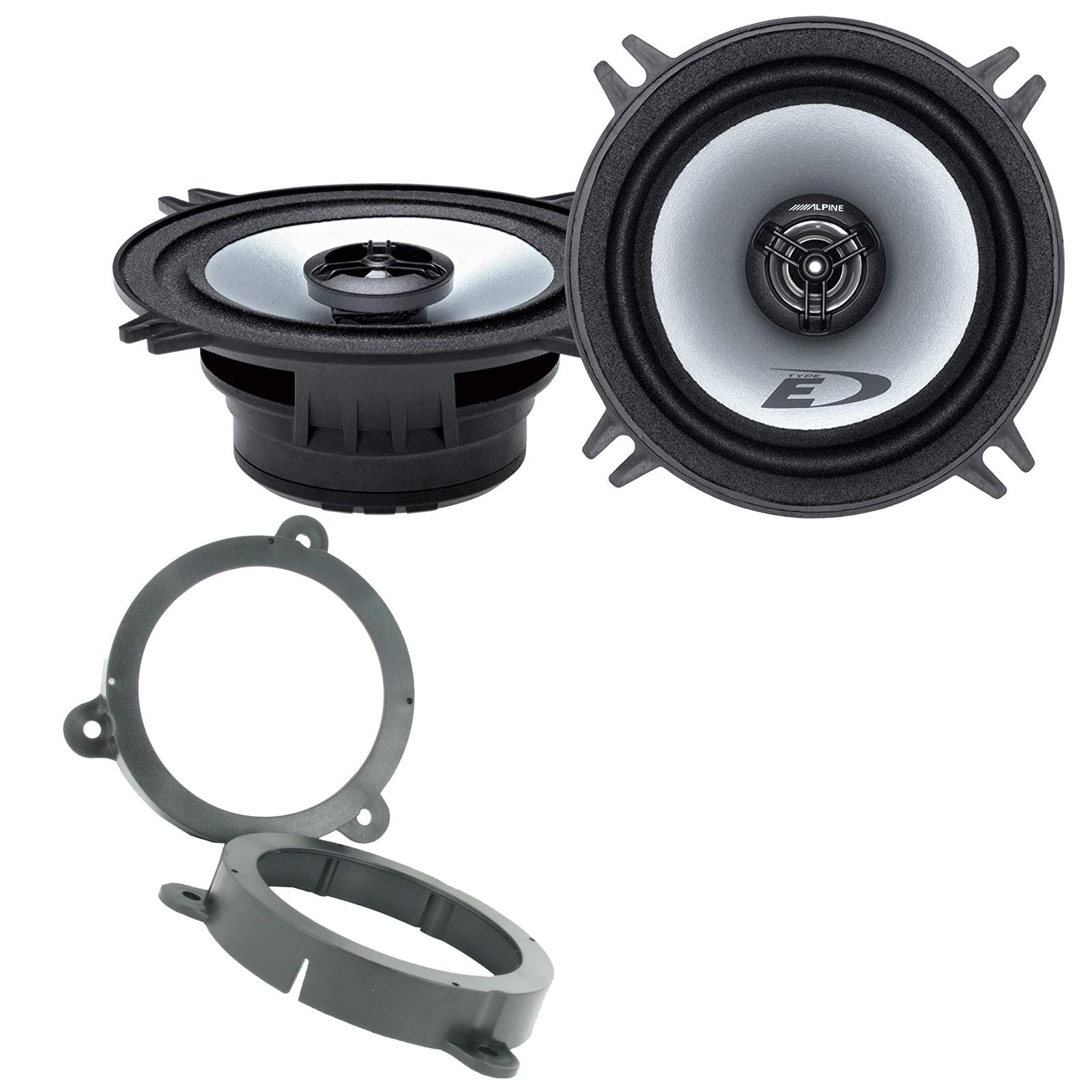 Alpine SXE-1325S 2-Way 130mm/13cm/5.25" Coaxial Speakers (Per Pair 400 Watts) Fits Renault Megane 2008-12