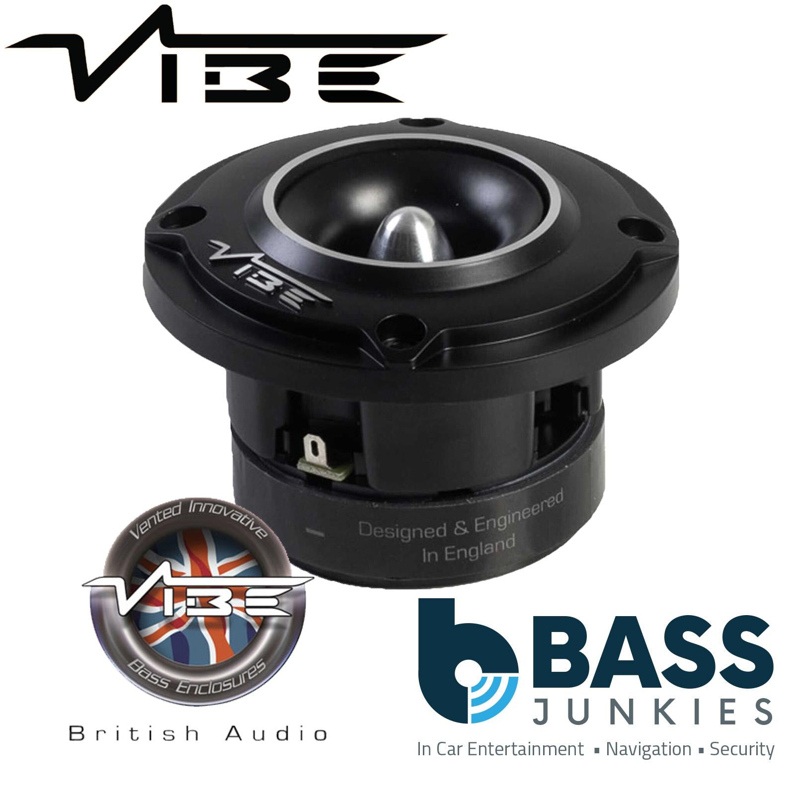 Vibe BLACKAIRPRO4T-V3 450 Watts BlackAir 4" Bullet Compression Car Tweeter PAIR