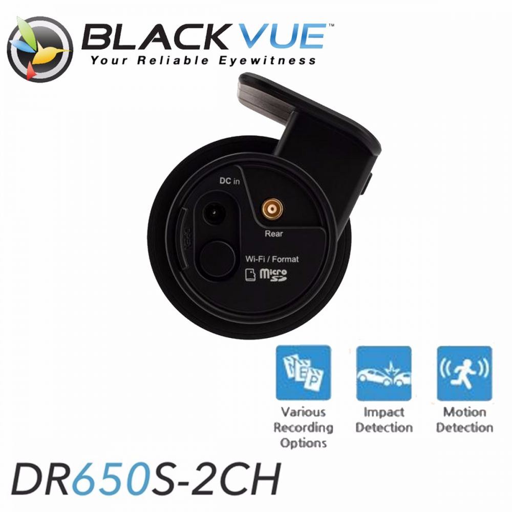 BLACKVUE DR650S 2CH - 128GB - 1080p Full HD @ 30 Frames Per Second (FPS) Front & Rear Car Dash Cam