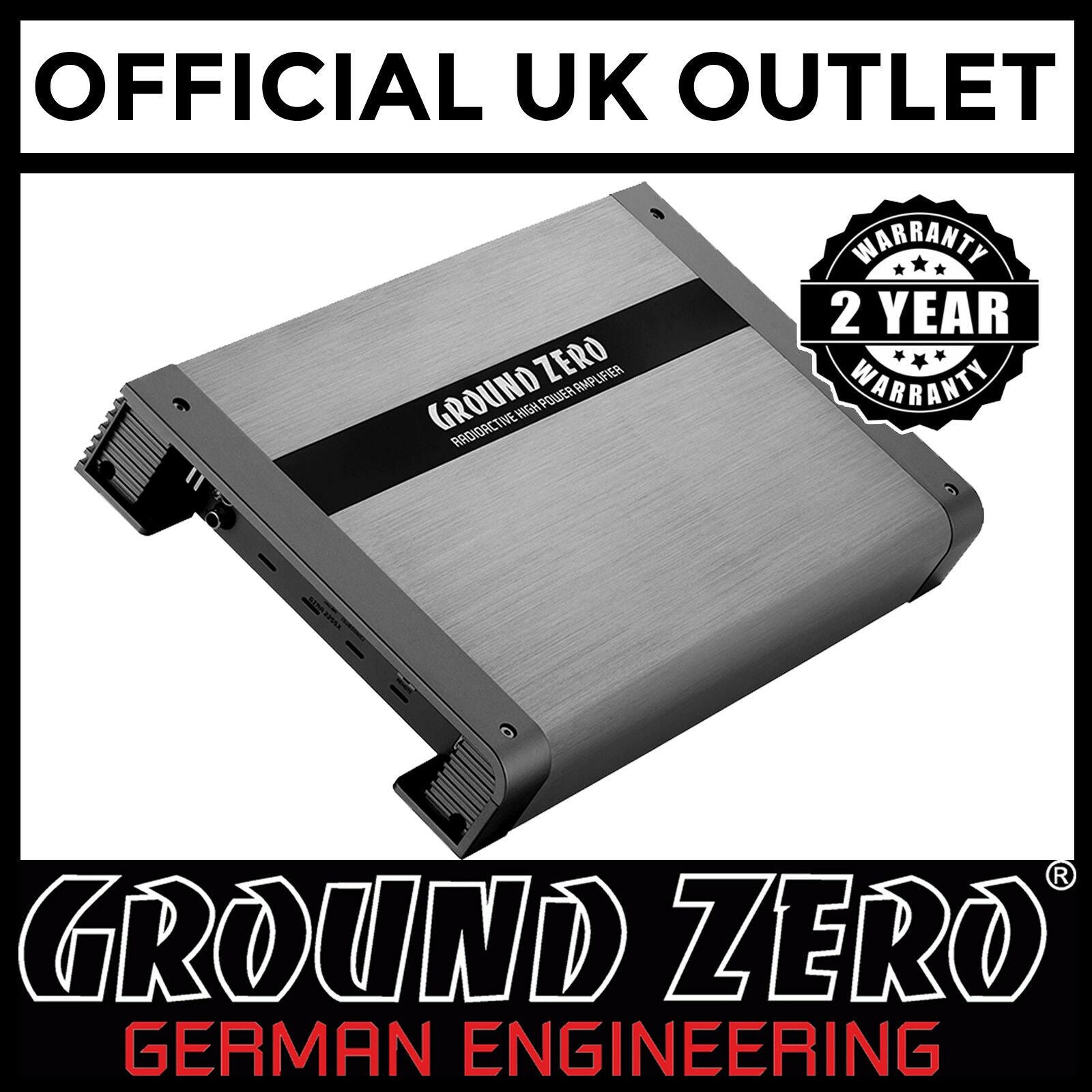 Ground Zero GZRA 2255X - Class A/B 600 Watts 2-Channel 2-Ohm Stable Amplifier