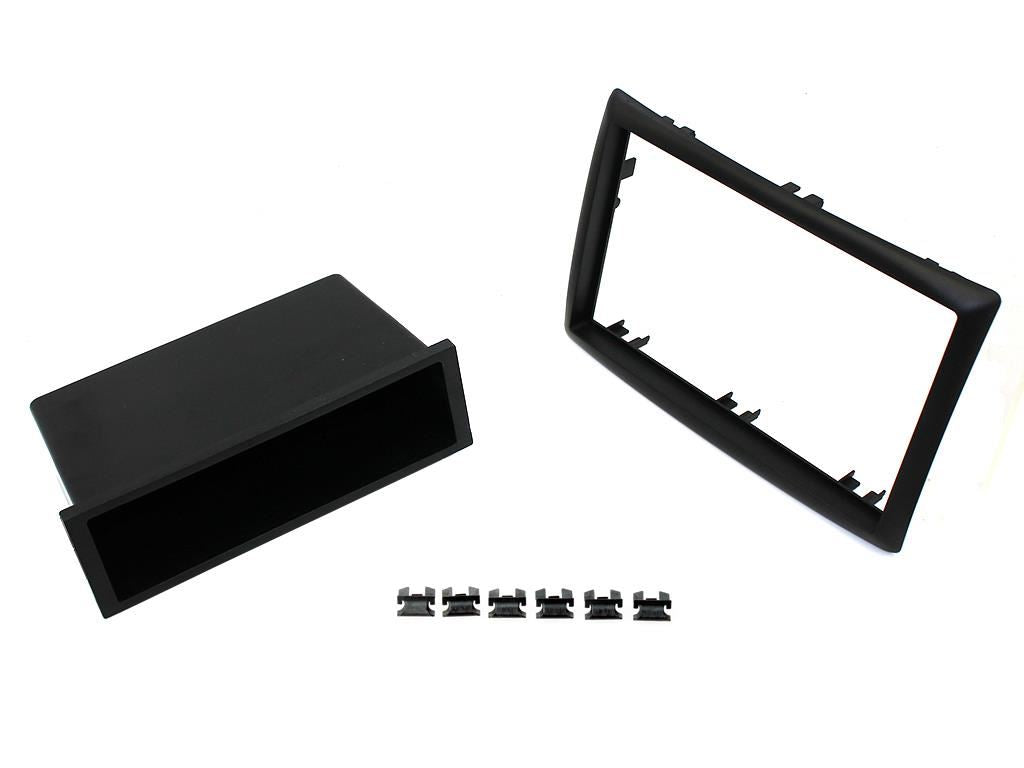 Grundig 6.8" Apple Android Double Din Stereo Fitting Kit + Steering Wheel Stalk Controls to fit Renault Megane 2003-05