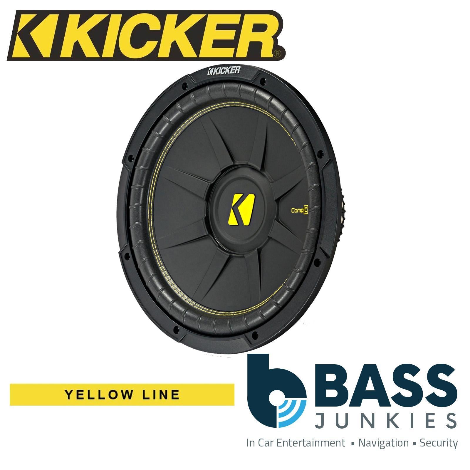 Kicker CWCD124 - CompC 12" 30cm 600 Watts 4 Ohm Dual Voice Coil DVC Car Subwoofer