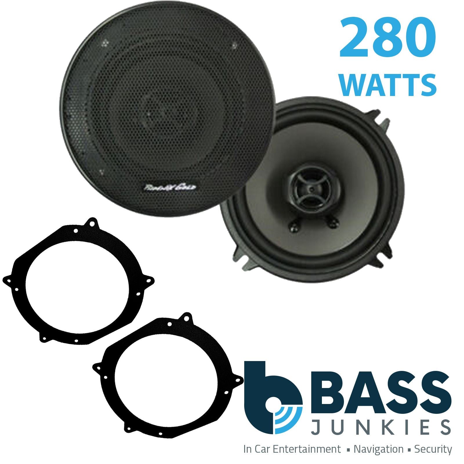 Phoenix Gold Z5CX 2-Way 130mm/13cm/5.25" Coaxial Speakers (Per Pair 280 Watts) Fits Volvo 740 1984-92 | 760 82-90 | 940 90-98 | 960 90-96
