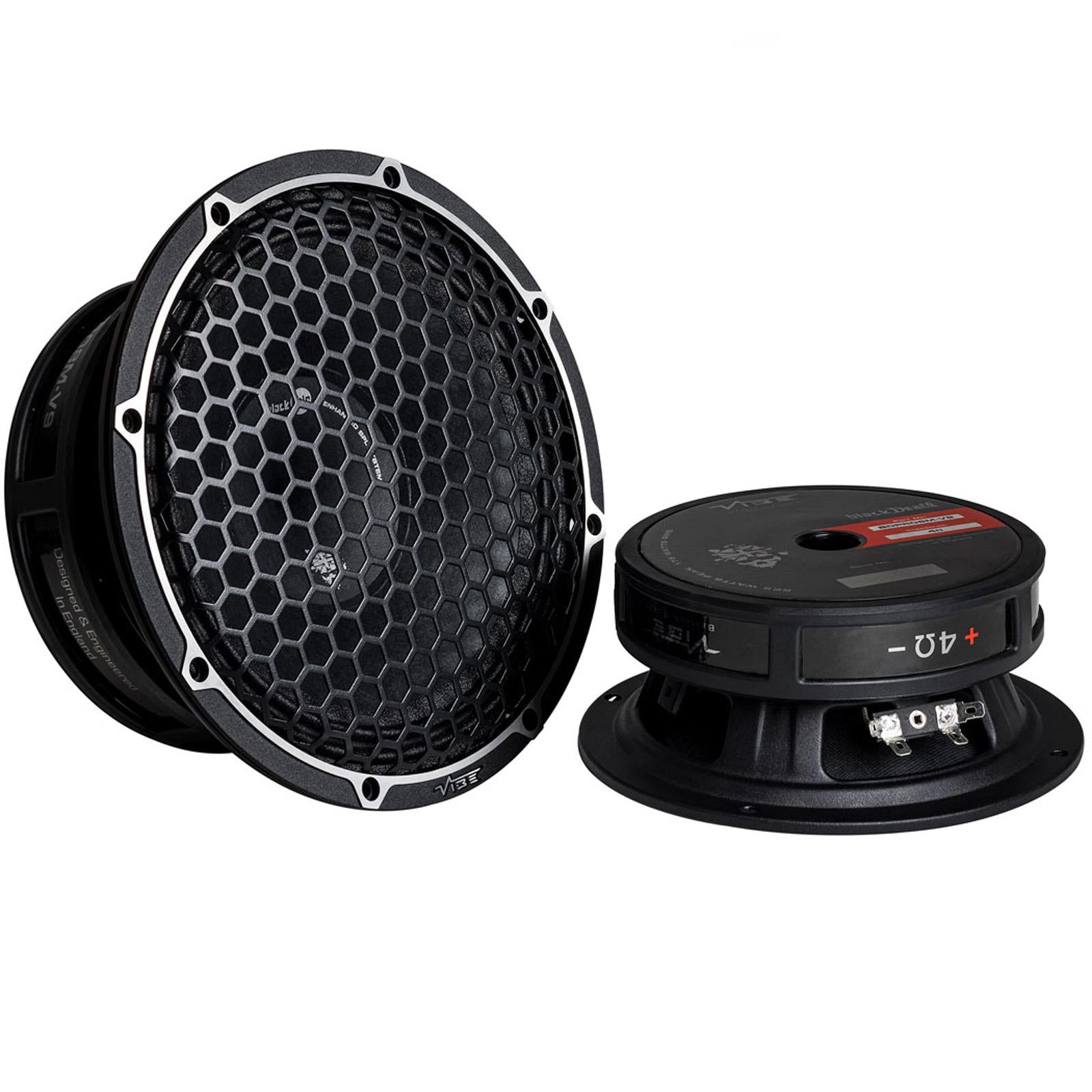 Vibe BDPRO6M-V9 - BlackDeath 6" 525 Watts Pro Audio Single Midrange Car Speaker