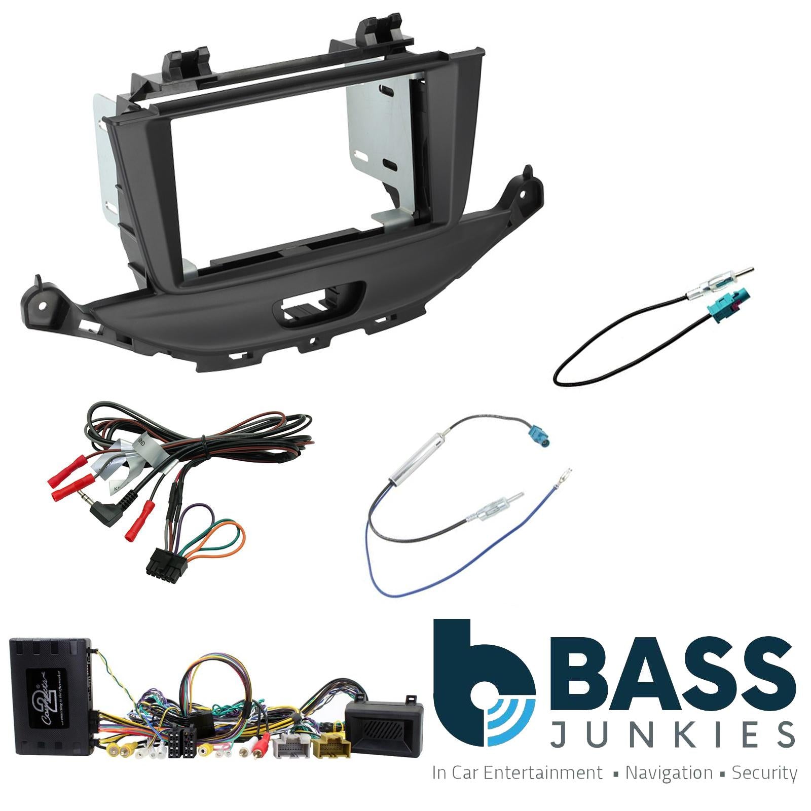 Connects2 CTKVX41 - Vauxhall Astra 2015 Onwards Double Din Fascia & Steering Wheel Interface Installation Kit