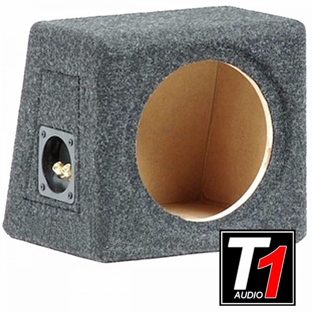 T1 Audio - 8" Sealed Enclosure Fully Carpeted MDF Car Sub Subwoofer Bass Box