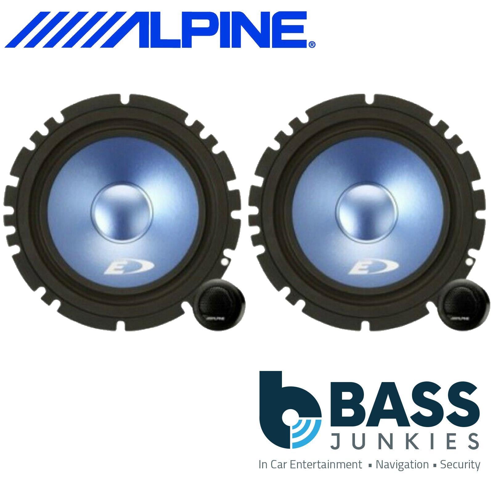 Alpine SXE-17CS - 17CM 6.5" 560 Watts 2 Way Component Kit Door Car Speakers Pair