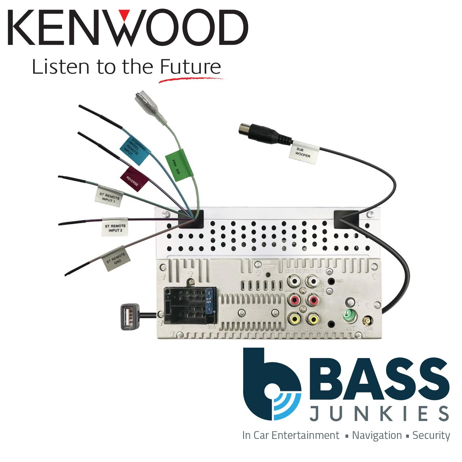 Kenwood DMX5020DABS - 6.8" DAB Bluetooth Android Auto CarPlay Car Stereo Screen