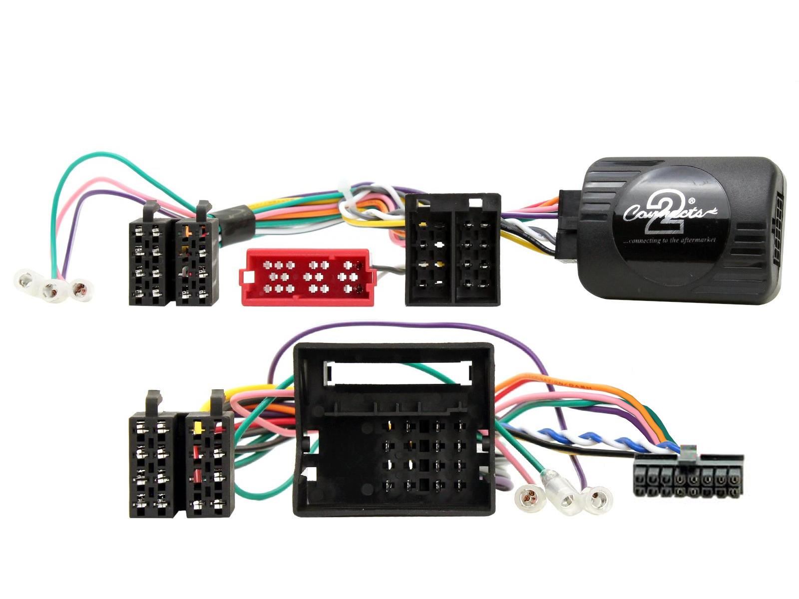 Single Din Stereo Fitting Kit + Steering Wheel Stalk Controls to fit Renault Scenic 2009-16
