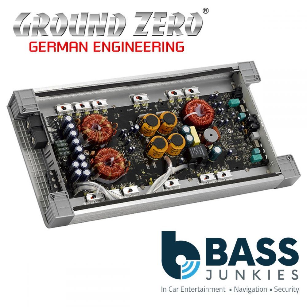 Ground Zero GZRA 1.1650DX - Class D 2300 Watts Monoblock 1-Ohm Stable Car Amplifier