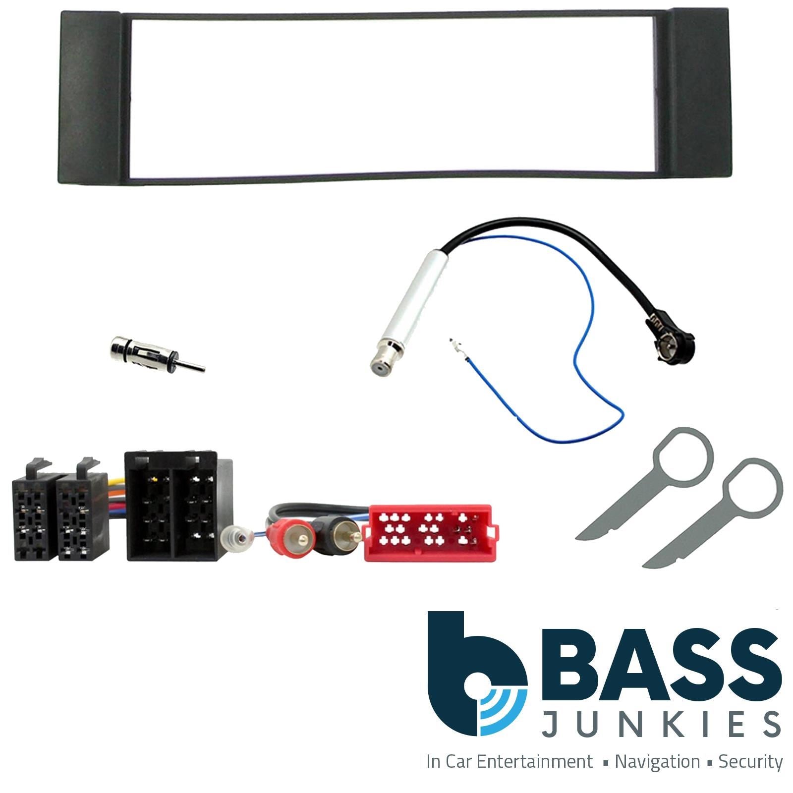 Single Din Stereo Fitting Kit + Steering Wheel Stalk Controls to fit Audi A3 2000-03 | Audi A6 2001-04