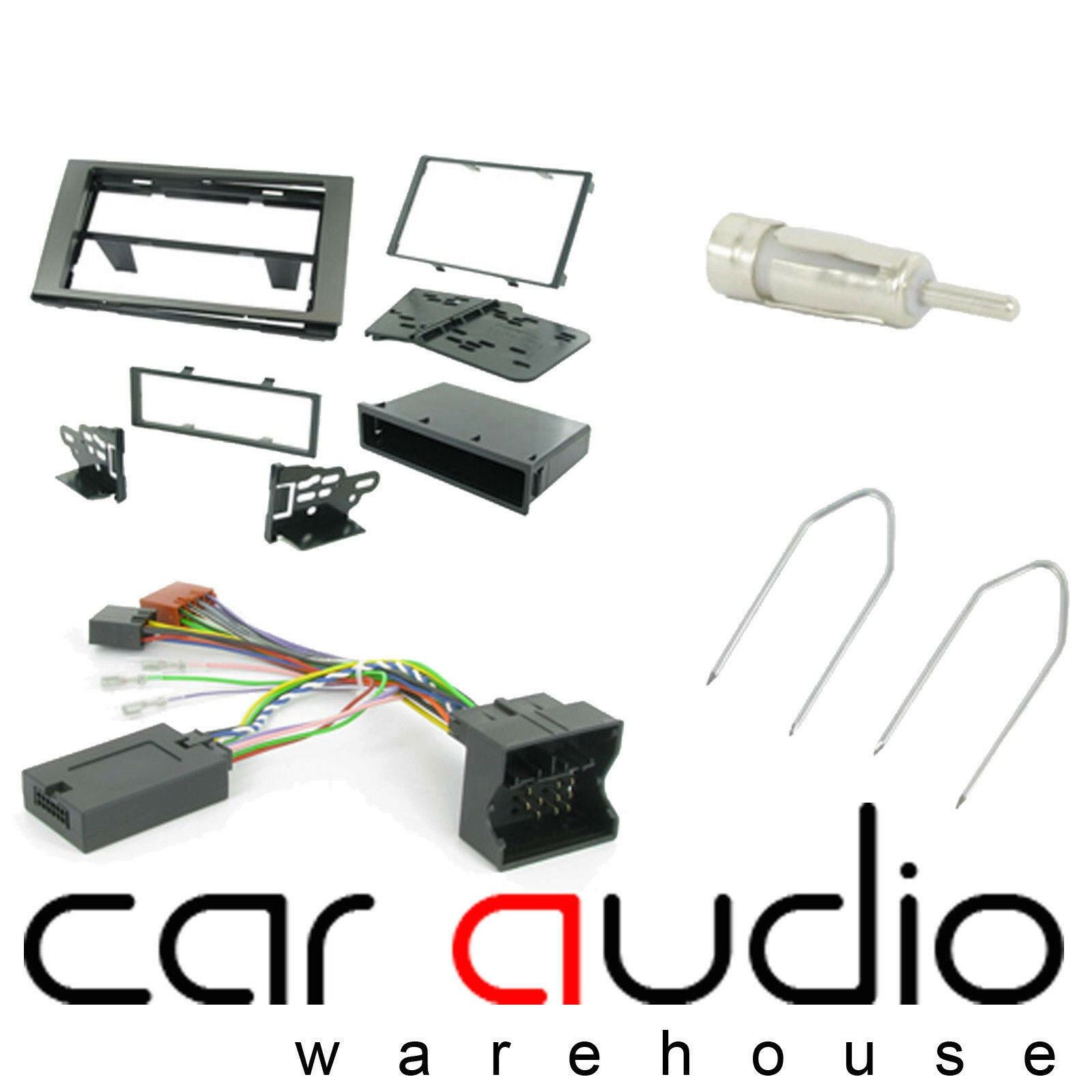 Connects 2 CTKFD23 - Ford Fiesta 2005 - 2008  Single Din or Double Din Facia & Steering wheel Interface Fitting Installation Kit (Grey Facia Panel)