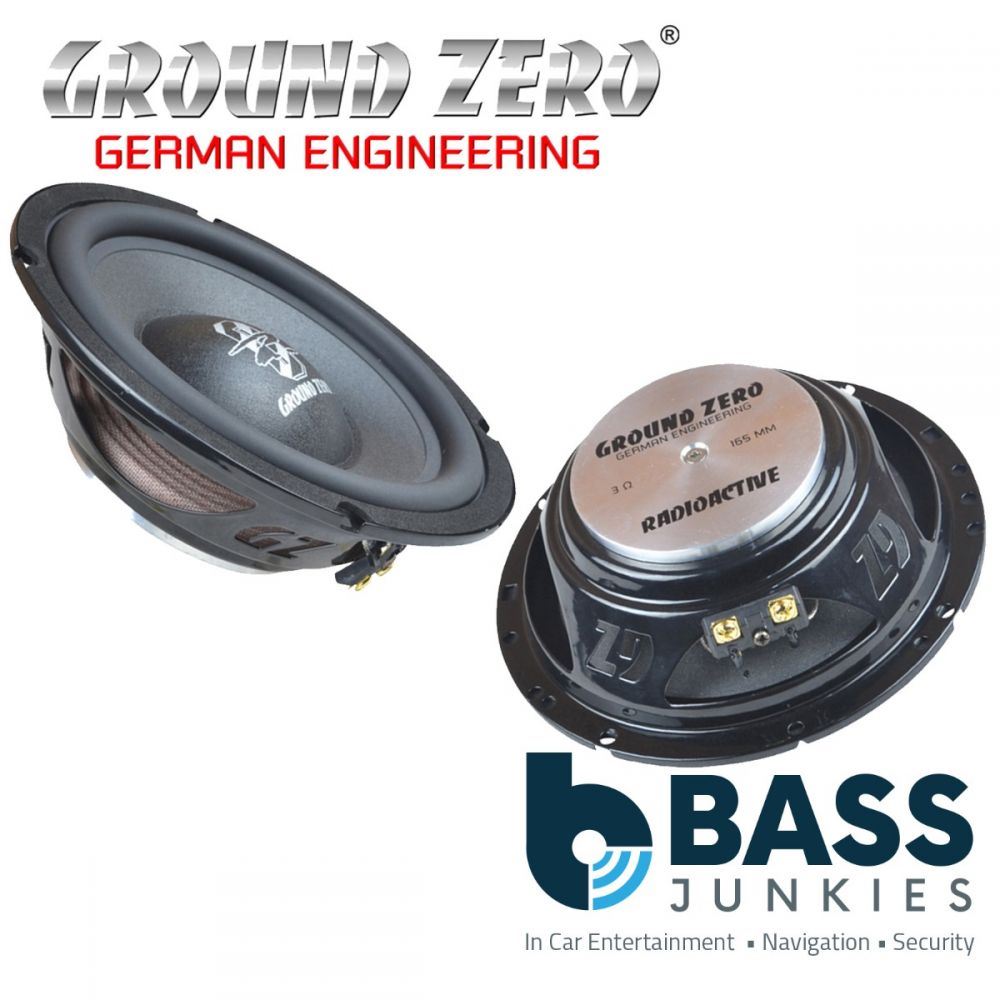 Ground Zero GZMW 165X-NEO - 6" Inch 16.5cm Mid & Kickwoofer - 4 Ohm - 160 Watts Car Speakers
