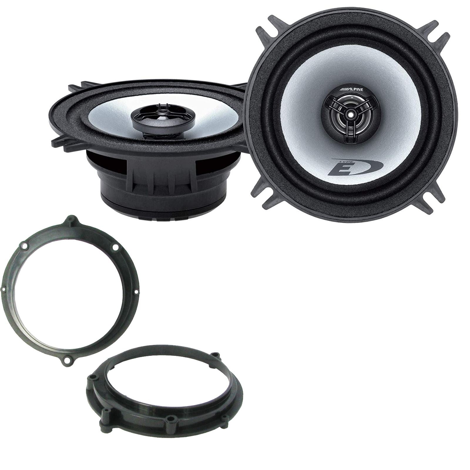 Alpine SXE-1325S 2-Way 130mm/13cm/5.25" Coaxial Speakers (Per Pair 400 Watts) Fits Audi A4 1994-00