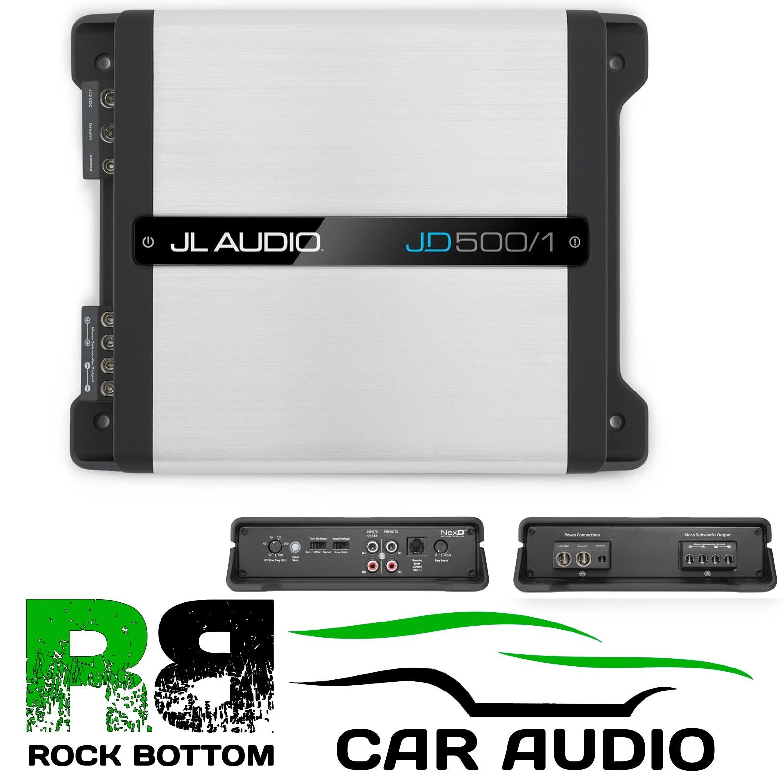 JL Audio JD-500.1 JD500/1 Class D Monoblock 500 Watts RMS Car Amp Amplifier