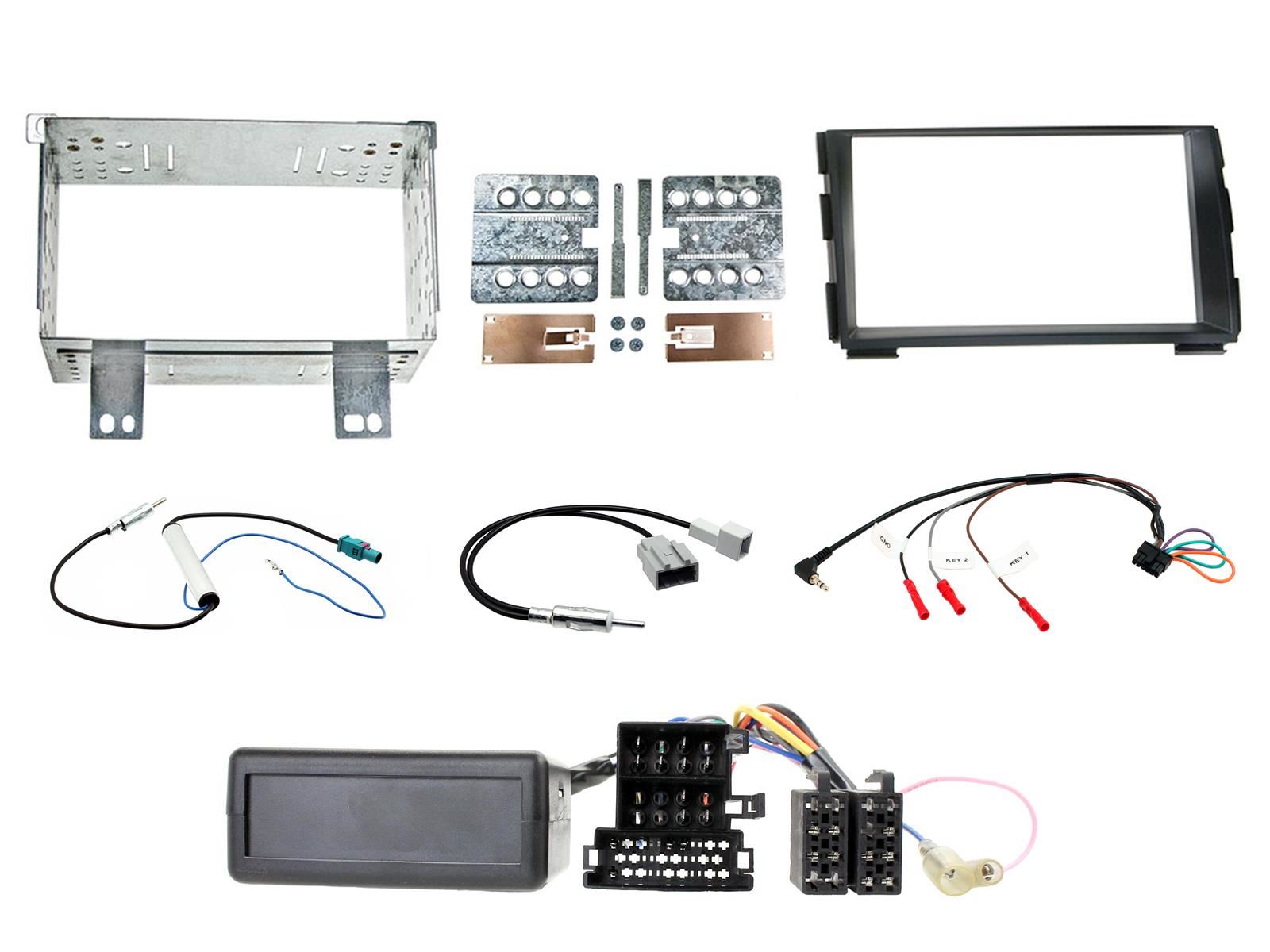 Connects2 CTKKI04 Kia Cee'd 2009 - 2012 Double Din Car Fascia Steering Wheel Interface Kit