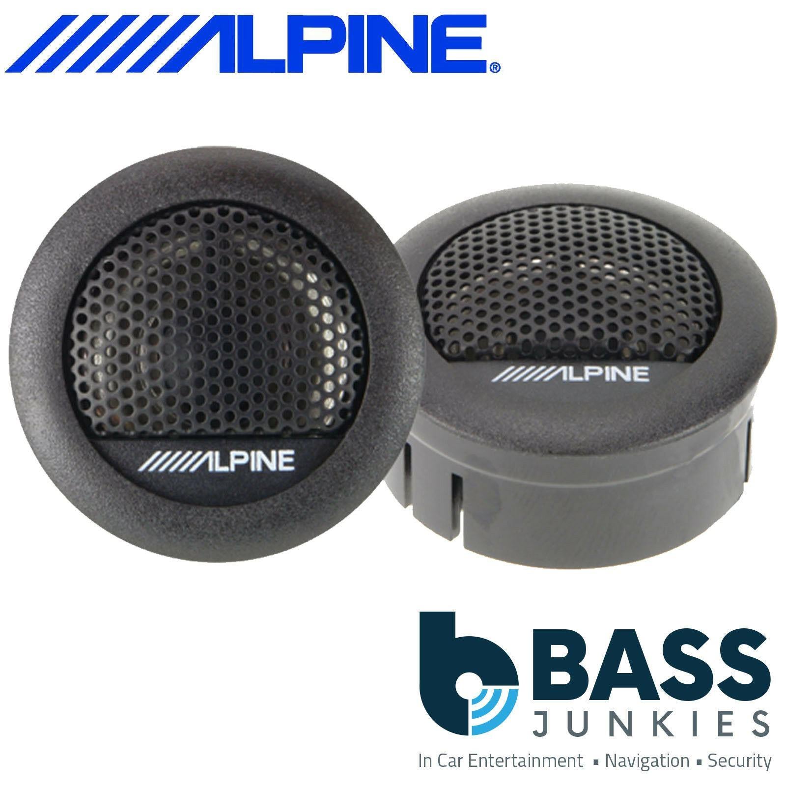 ALPINE S-S10TW 1" 240 Watts Car & Van Dome Tweeters Speaker Set Pair