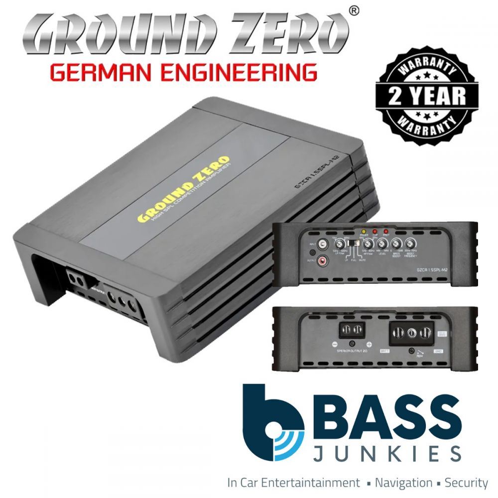 Ground Zero GZCA 1.5SPL-M2 - 1500 Watts MonoBlock Competition SPL Car Amplifier