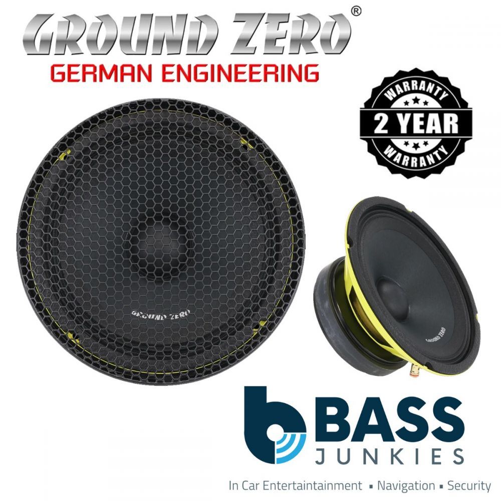 Ground Zero GZCM 8.0SPL - 8" 150 Watts RMS Midrange Car Van Single Speaker