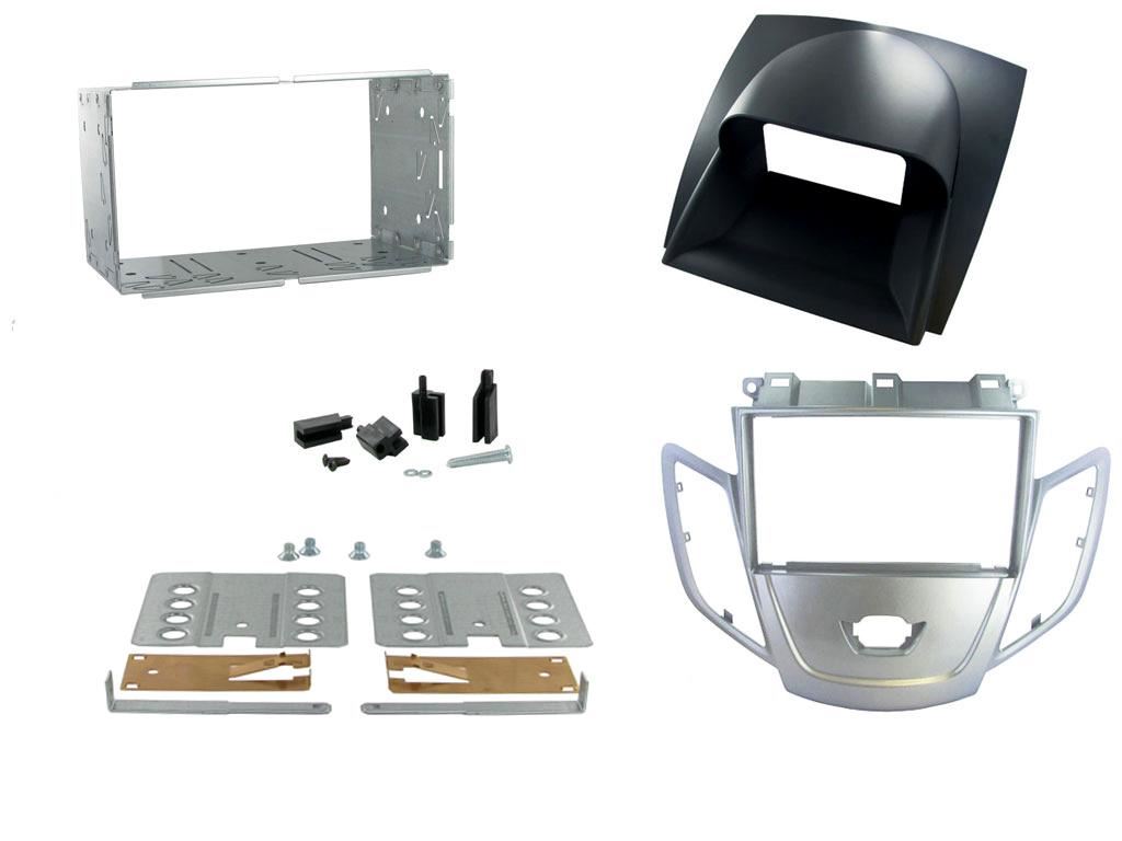Grundig 6.8" Apple Android Double Din Stereo Fitting Kit + Steering Wheel Stalk Controls to fit Ford Fiesta 2008-10