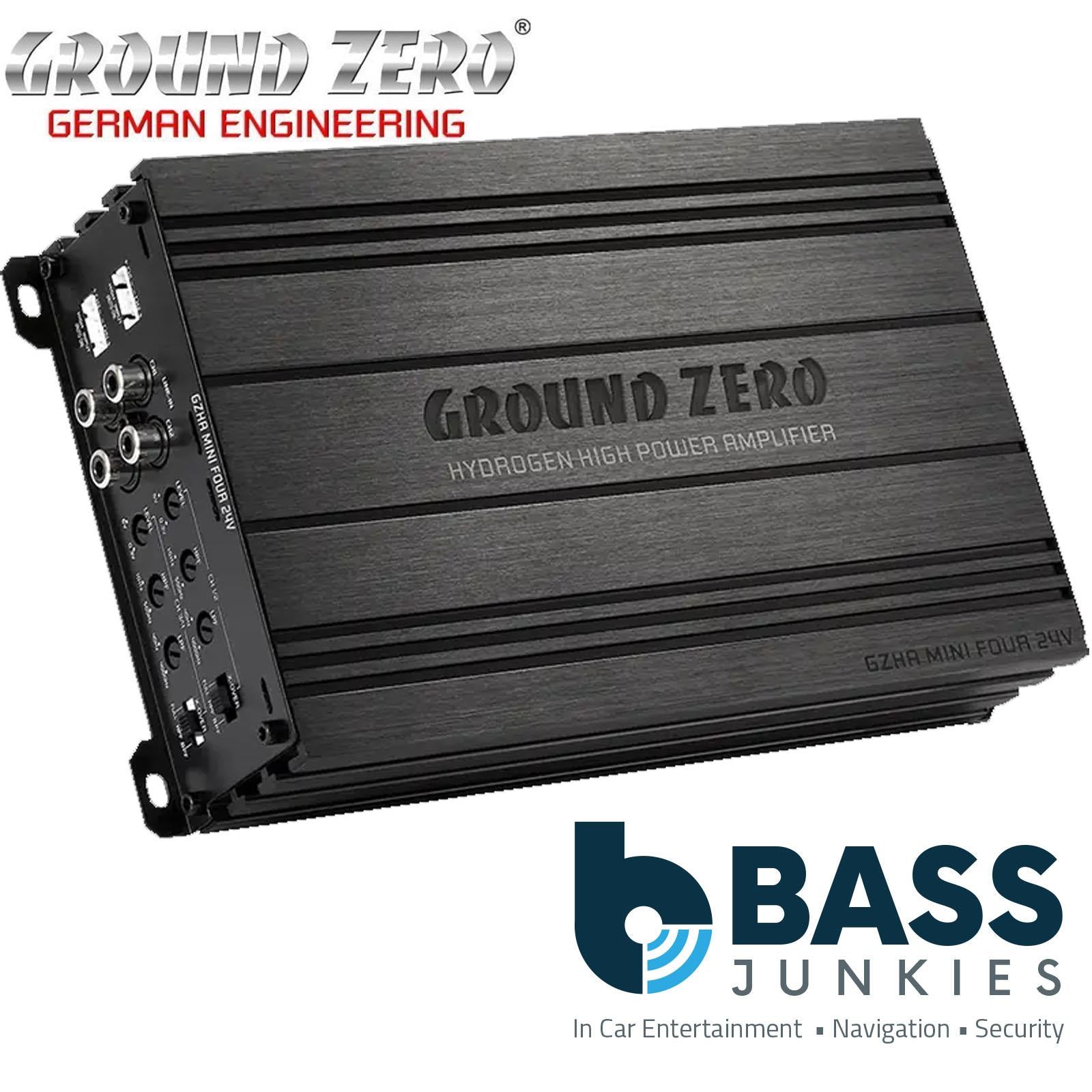 Ground Zero GZHA MINI FOUR 24V - Mini 4-Channel 640 Watts Max Car Amplifier