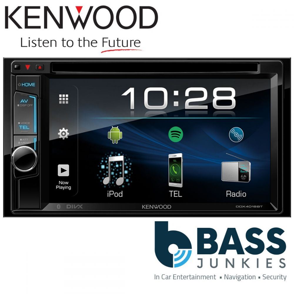 Kenwood DDX-4018BT 6.2” Built-in Bluetooth iPod iPhone Spotify DVD-Receiver Monitor