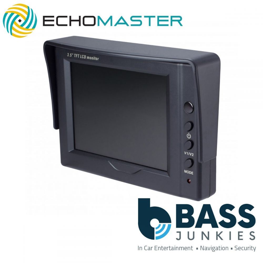 Echomaster MON-35 3.5" Car Dual Input 3.5" Dash Mount Monitor Screen