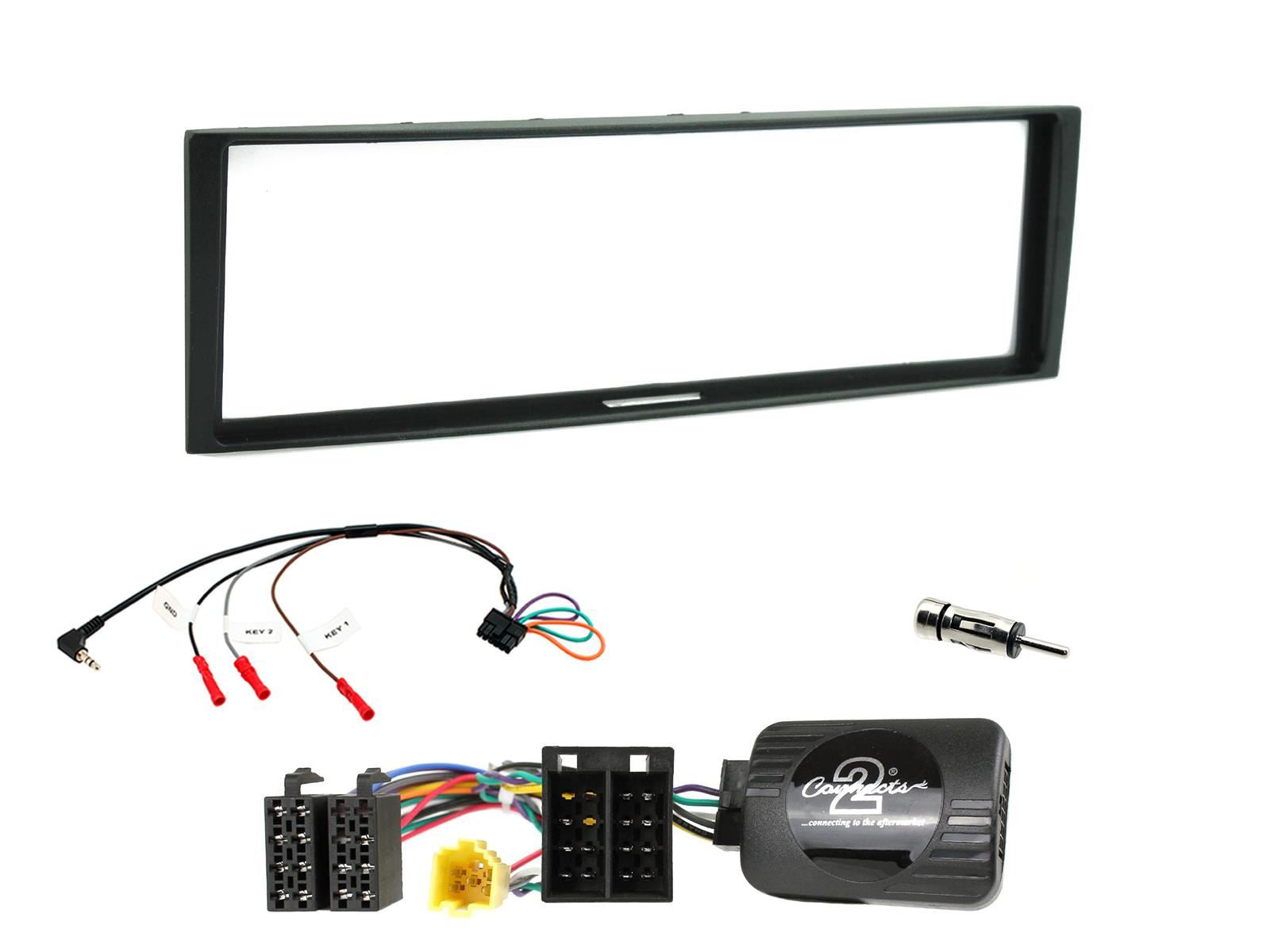 Connects2 CTKRT04 - Renault Clio 2005 - 2009 Single Din Fascia & Steering Wheel Interface Installation Kit