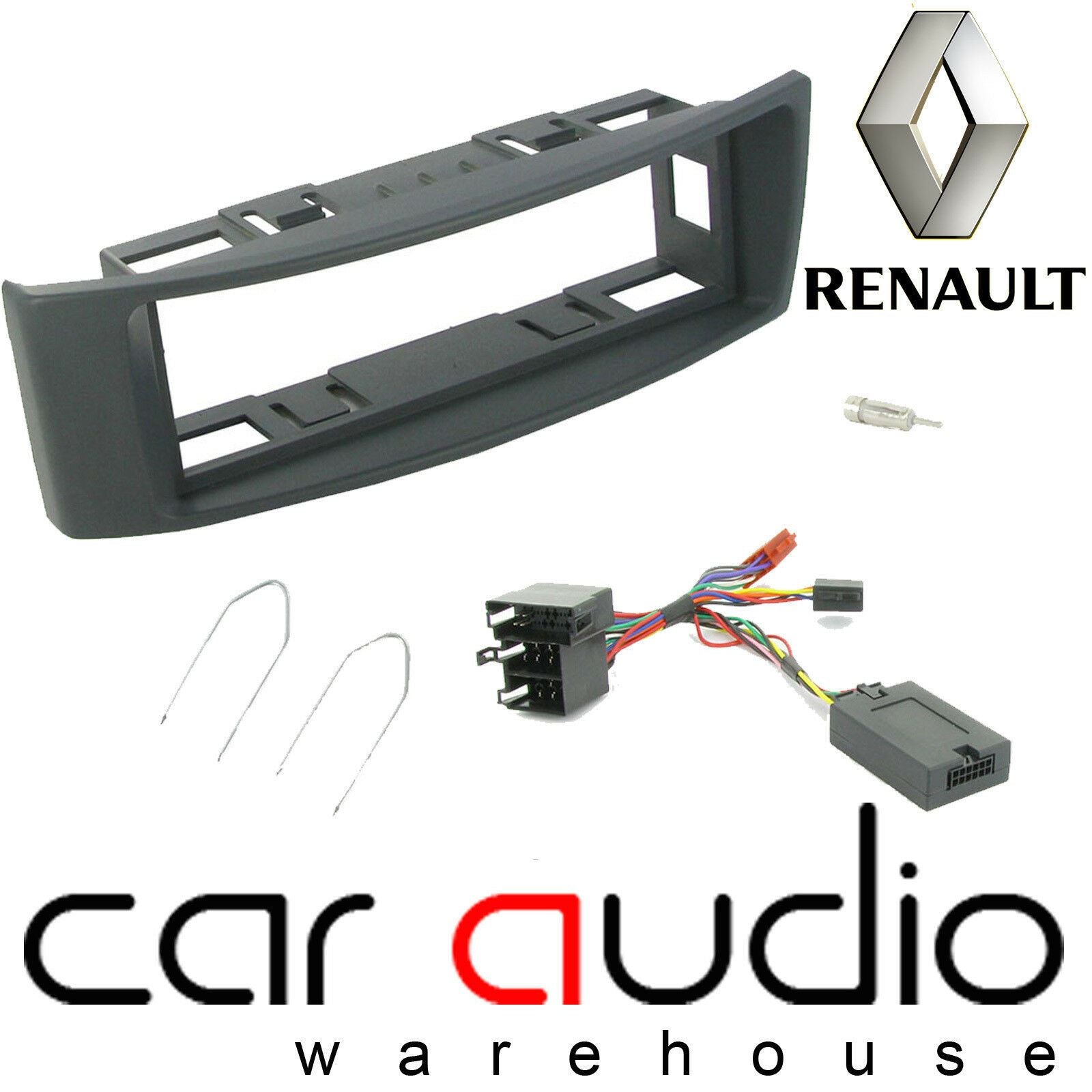Connects2 CTKRT03 - Renault Megane 2000 - 2002 Single Din Fascia & Steering Wheel Interface Installation Kit