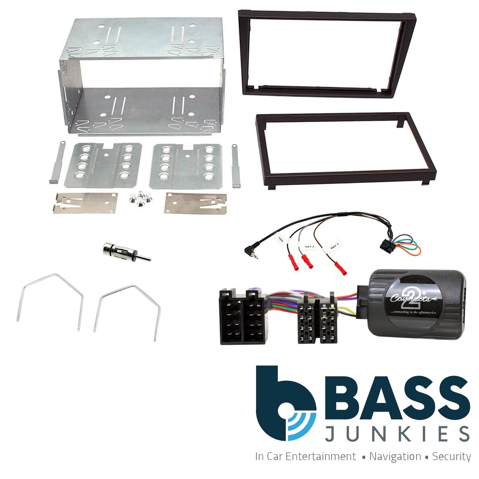 Connects2 CTKVX06 - Vauxhall Double Din Fascia & Steering Wheel Interface Installation Kit