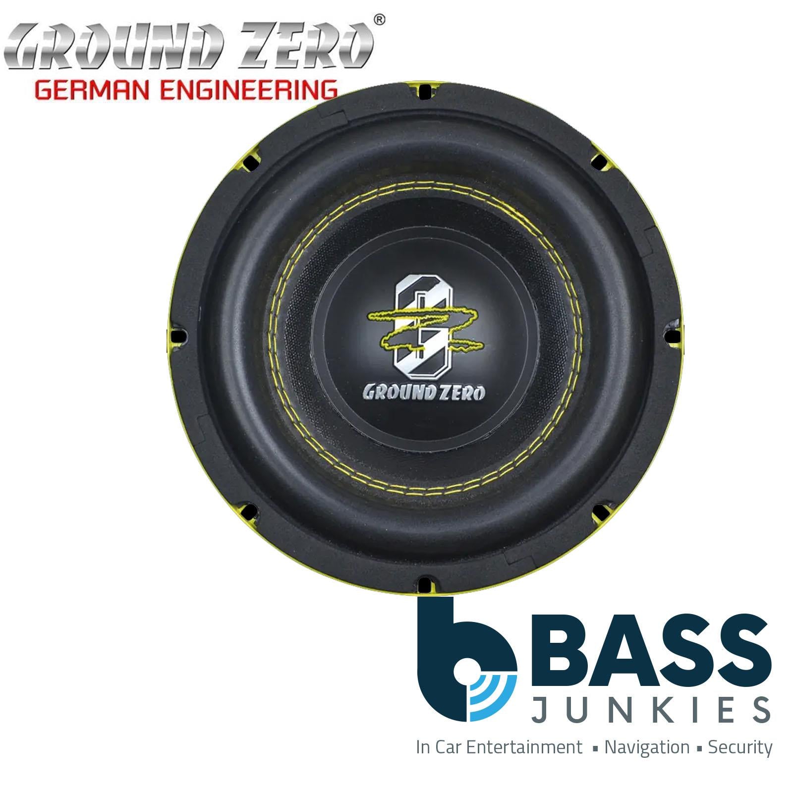 Ground Zero Radioactive GZRW 8XSPL - 8”Inch 20cm 1000W Dual Voice Coil SPL Car Subwoofer