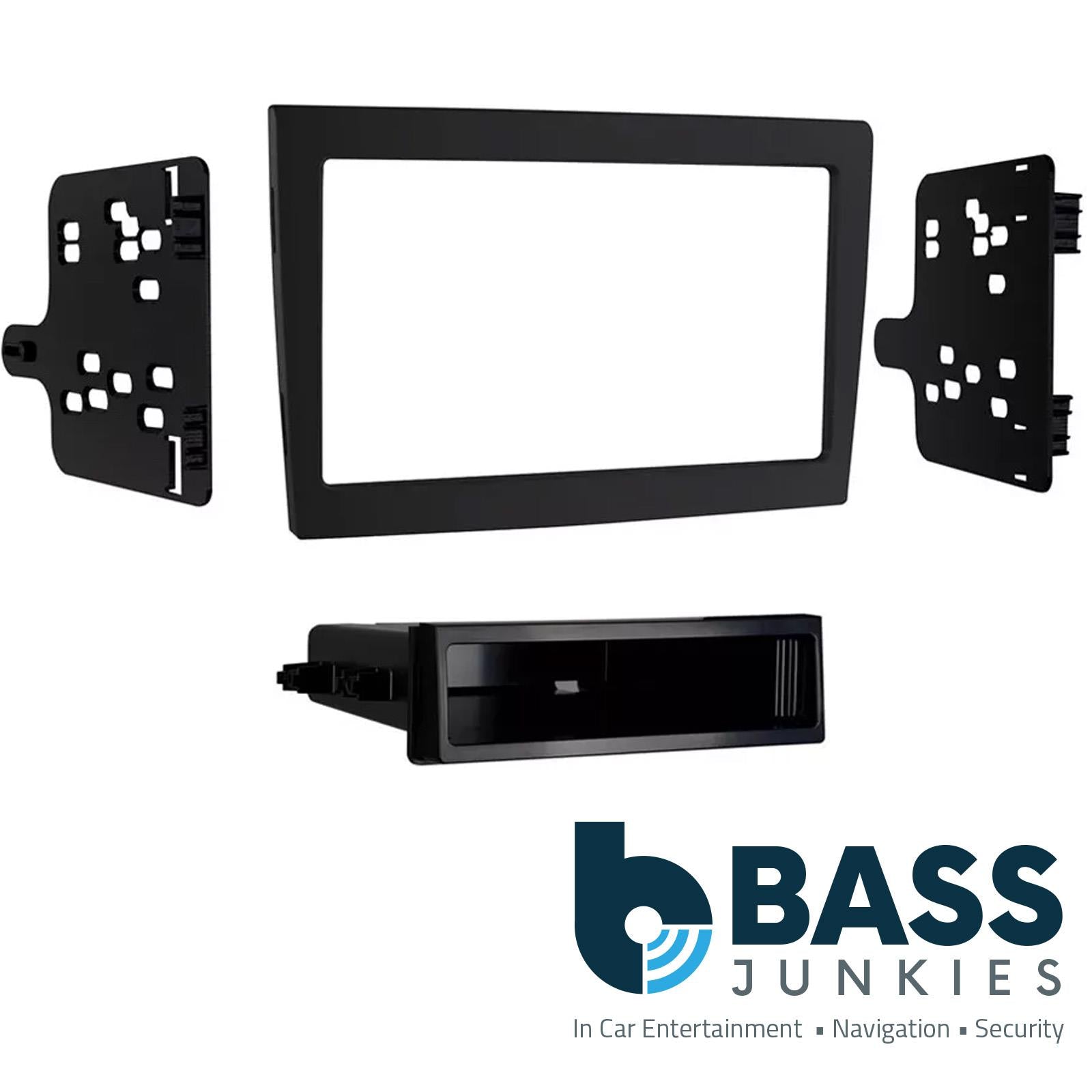 Porsche Boxster (987 facelift) 2009-2012 Single/Double DIN BLACK Car Stereo Fascia Panel