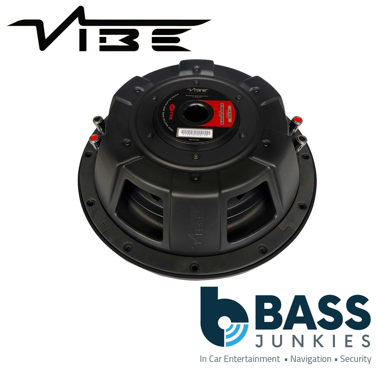 VIBE BLACKAIR12D2S-V2 12 Inch Dual 2 Ohms 900W Car Audio Slimline Subwoofer
