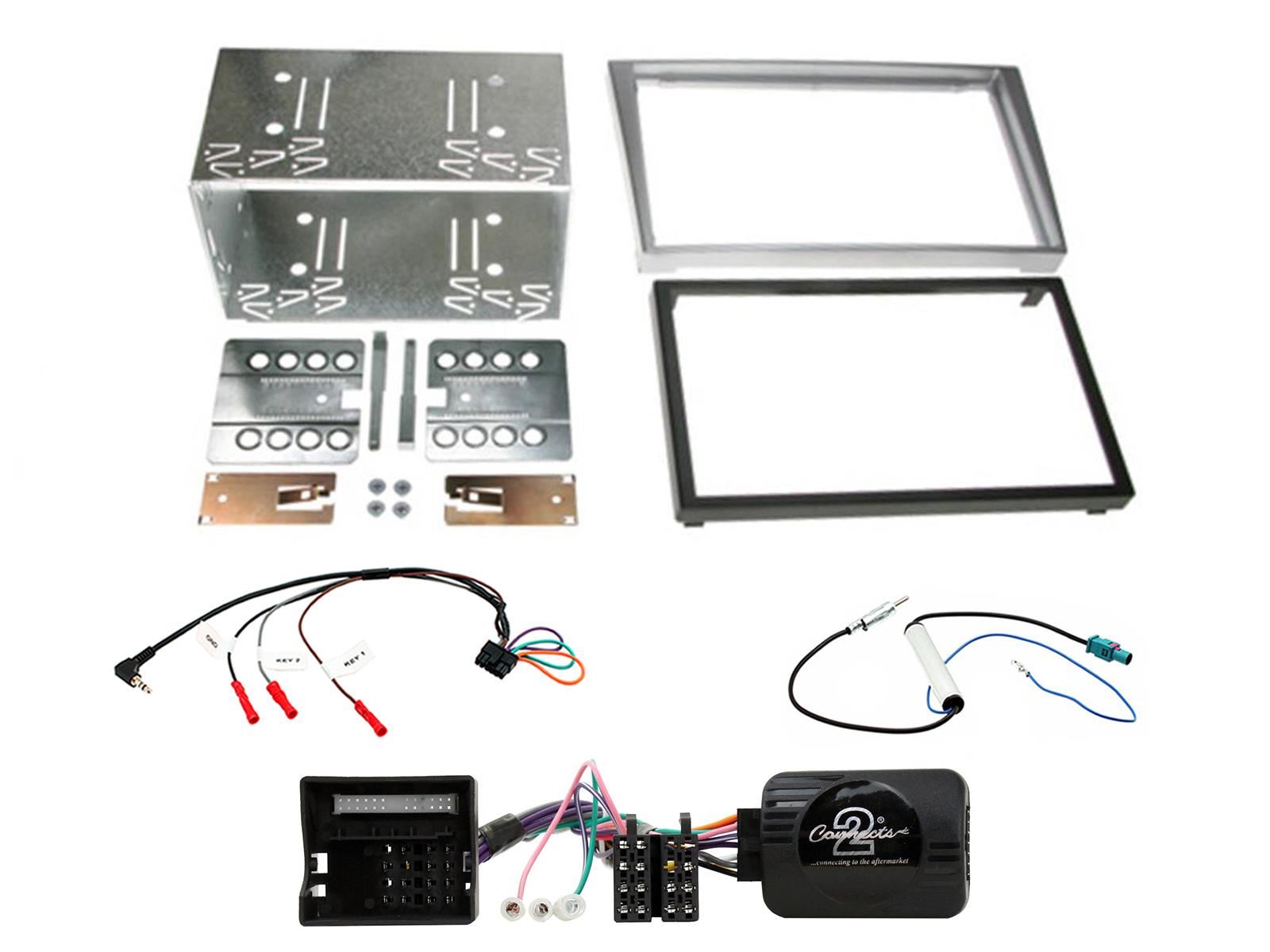 Grundig 6.8" Apple Android Double Din Stereo & Fitting Kit + Steering Wheel Stalk Controls to fit Vauxhall Corsa 2004-06 | Meriva 2005-10 | Signum 2005-08 | Tigra 2004-09 | Vectra 2004-08