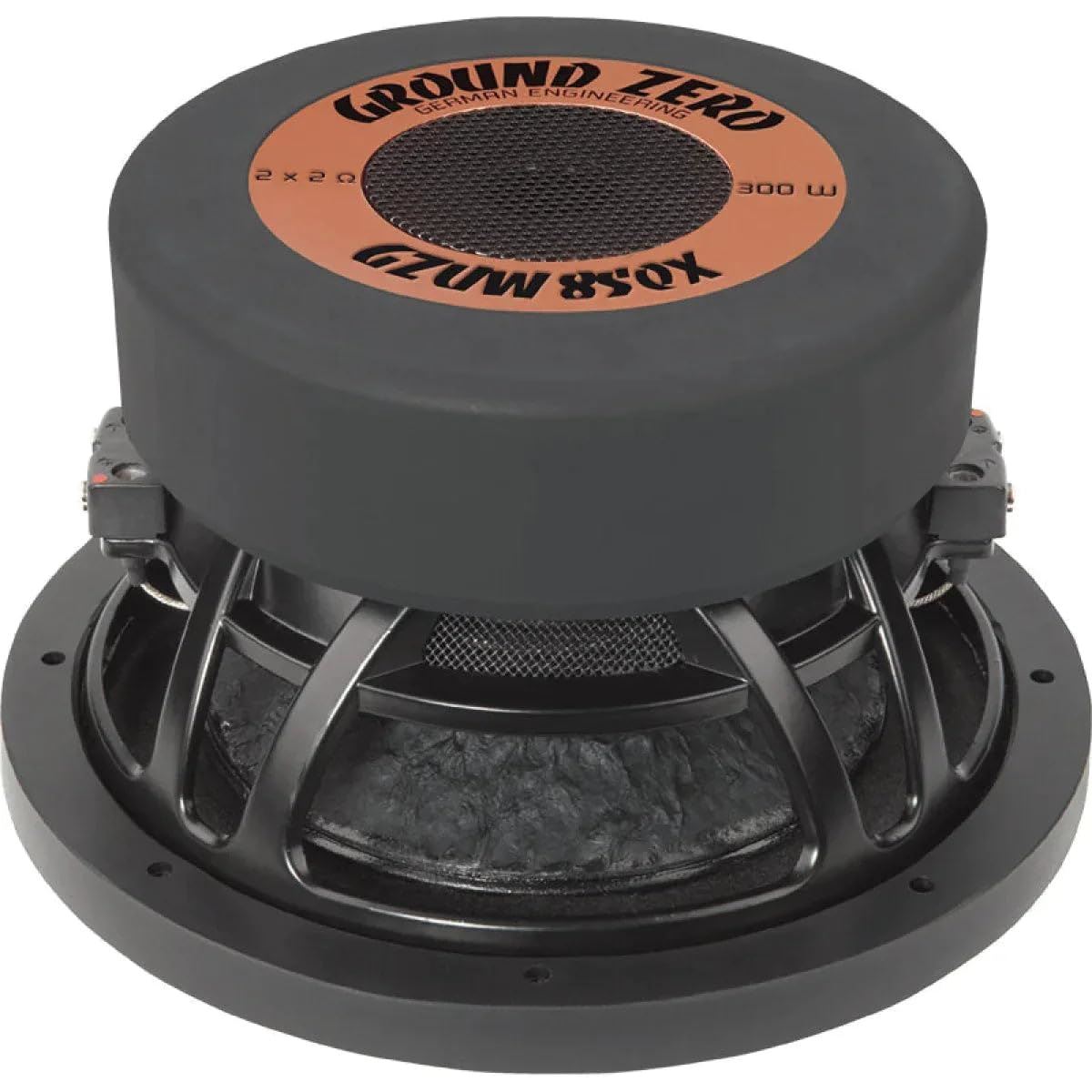 Ground Zero GZUW 8SQX - 20 cm / 8” Subwoofer -  2 x 2 ohm 2" voice coil - 300 Watts RMS