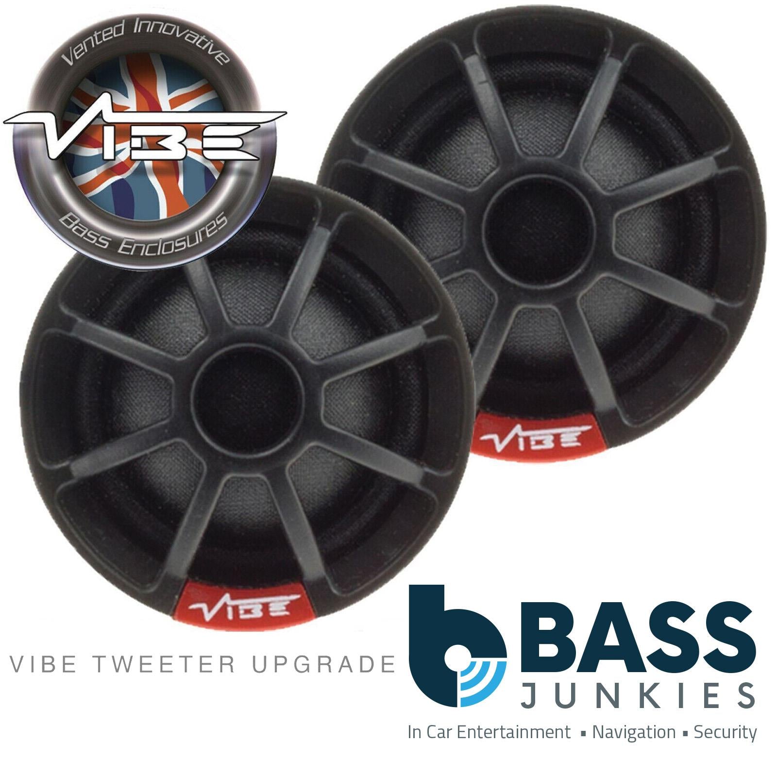 Vibe Slick 1 150 Watts Silk Dome Car Speaker Tweeters (Pair)