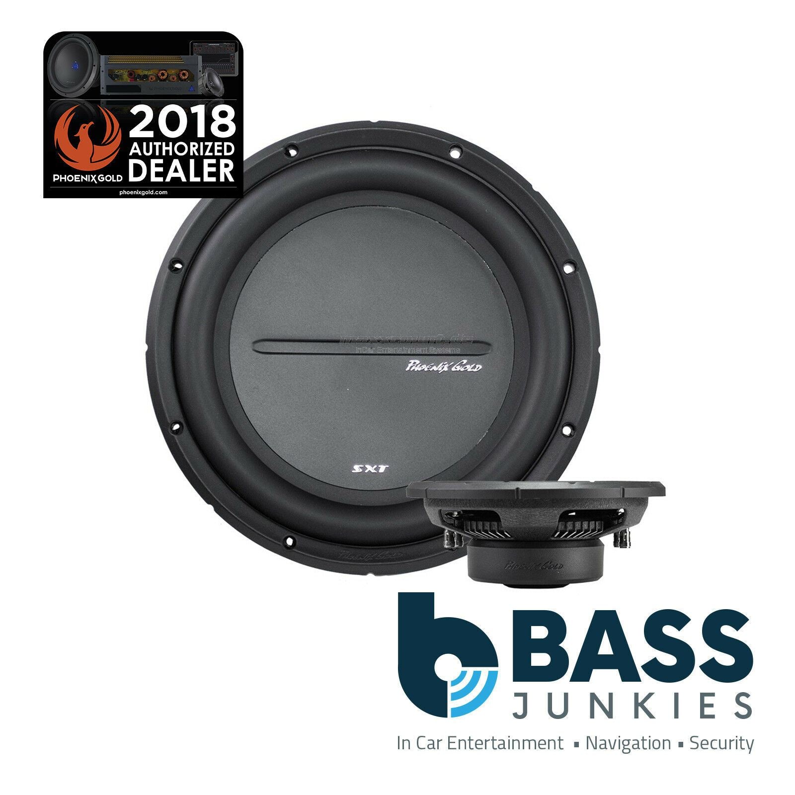 Phoenix Gold SXT12D2 - SXT Series 12" Inch 300 Watts 2 Ohm Car Sub Subwoofer